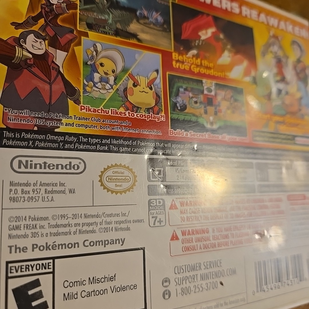 Pokemon Omega Ruby & Alpha Sapphire – BONUS Variant – W/ Bonus Insert -NO GAME