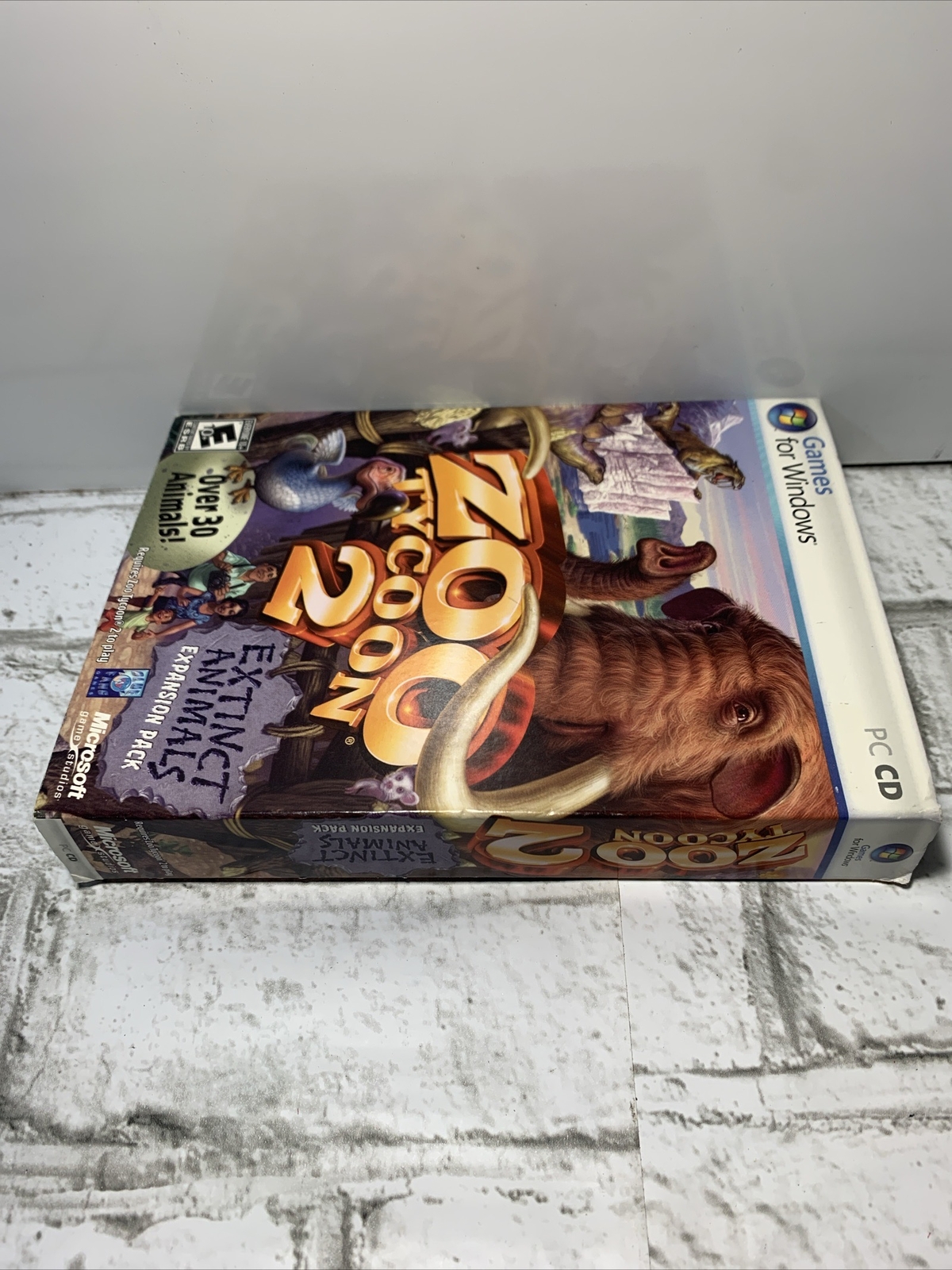 Microsoft Zoo Tycoon 2 Extinct Animals Expansion Pack Windows PC Game Unopened