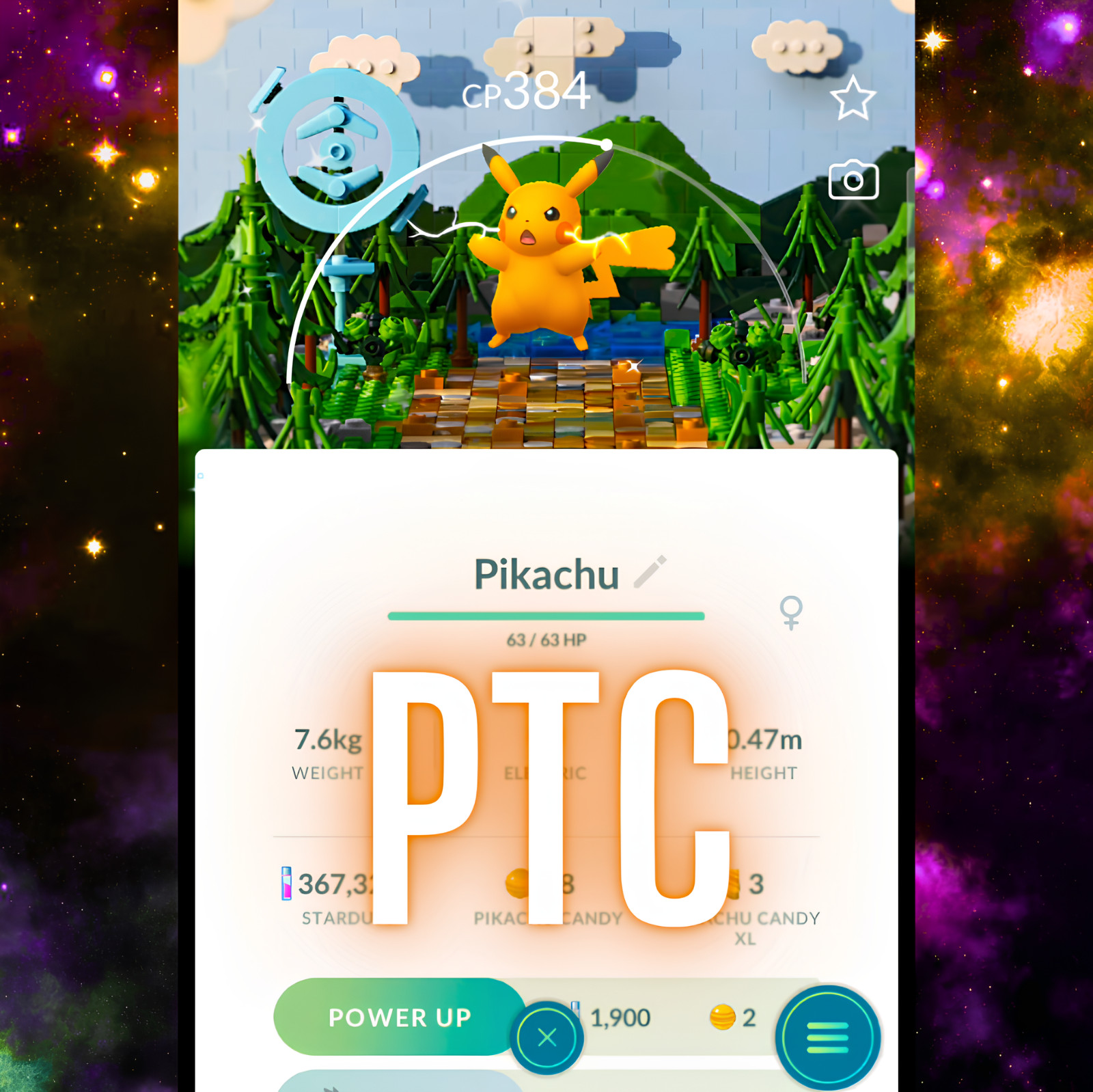 Pokémon Shiny Pikachu Copenhagen Lego Stamp Rally BG | mini PTC | Go ✨