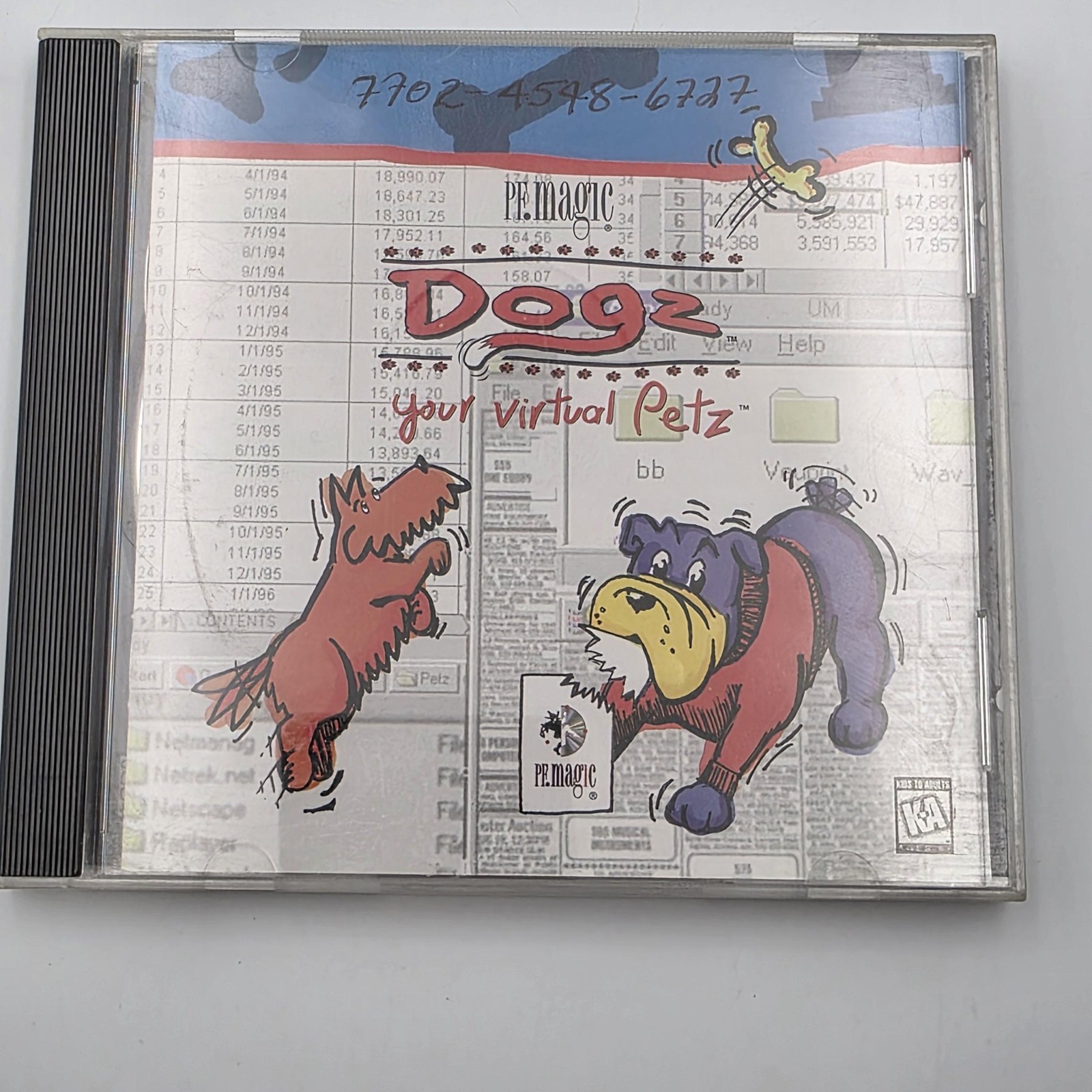Dogz PC/Mac CD-ROM PF.Magic Virtual Pet Simulation 1995 E-Everyone Region Free