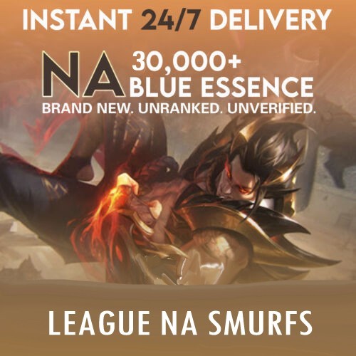 League of Legends Smurfs LoL NA 20K-60K BE Unranked Lvl 30+ FULL ACCESS