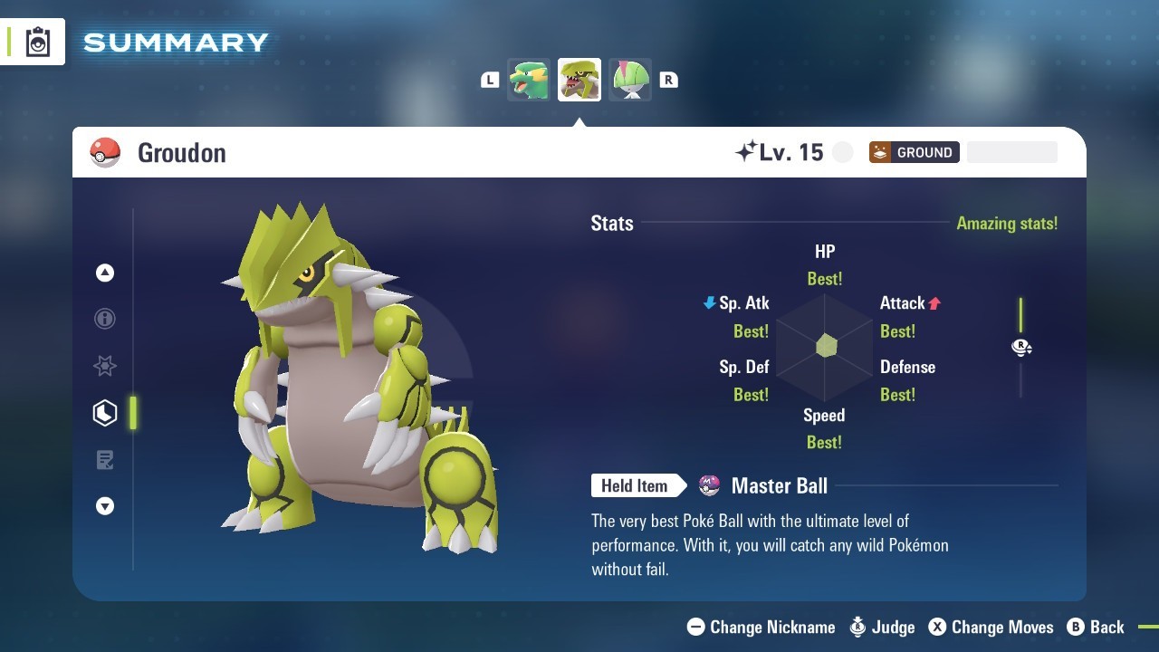Choose Low Level Legendary Pokemon Shiny or Non-Shiny Legendaries Legends Z-A ZA