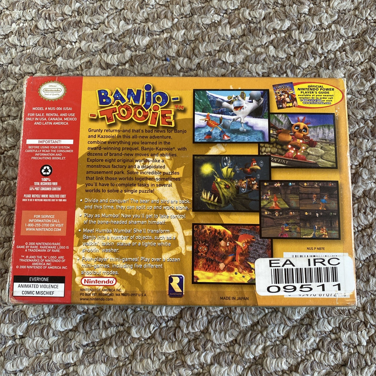 Banjo-Tooie, Cartridge in Box With Game (Nintendo 64)