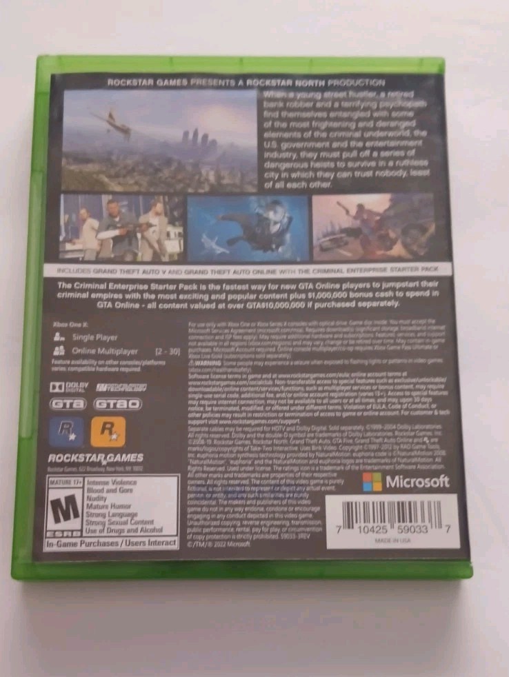 Grand Theft Auto V Premium Online Edition – Microsoft Xbox One