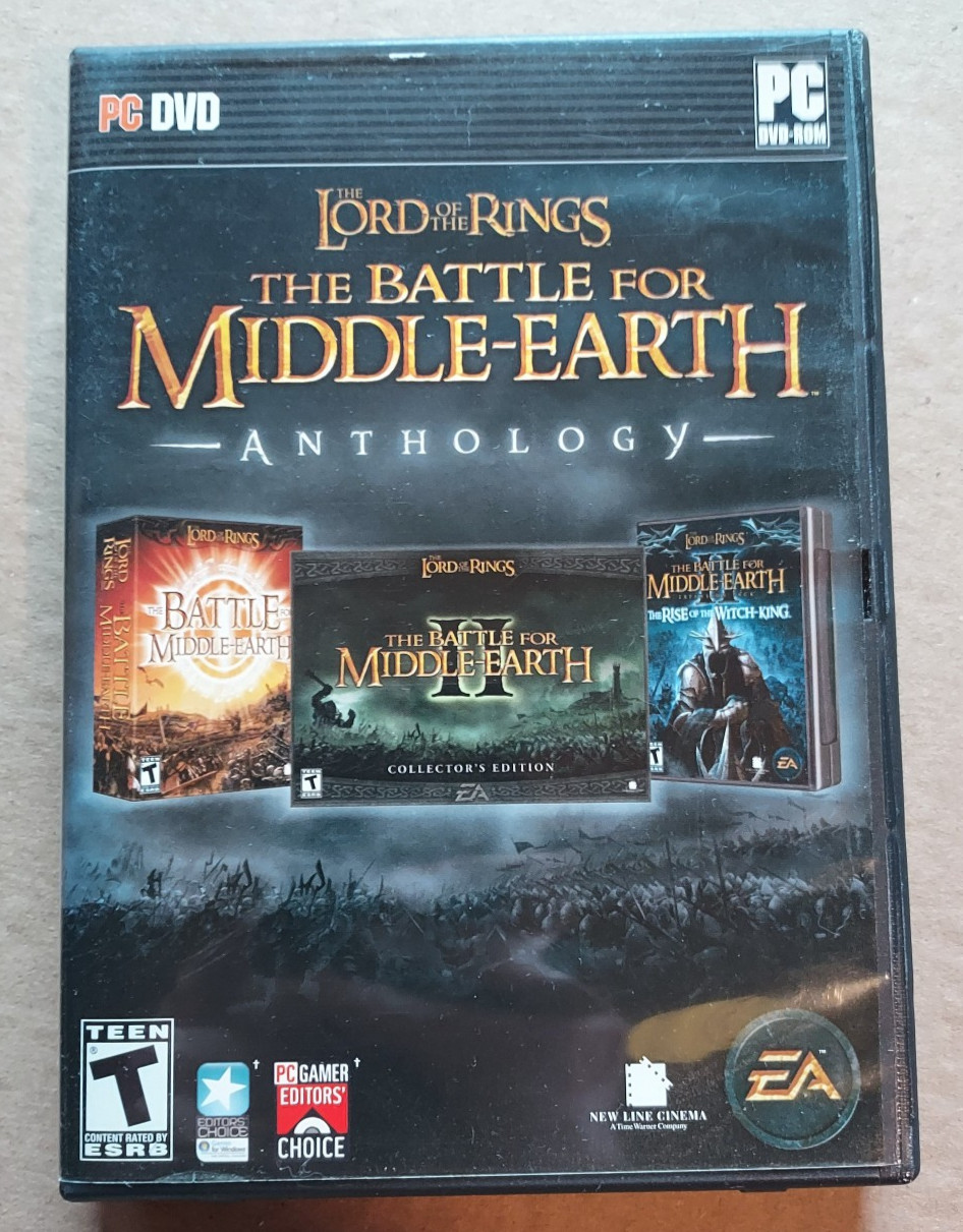 Lord of the Rings Battle for Middle-Earth Anthology PC DVD Complete MINT DISCS