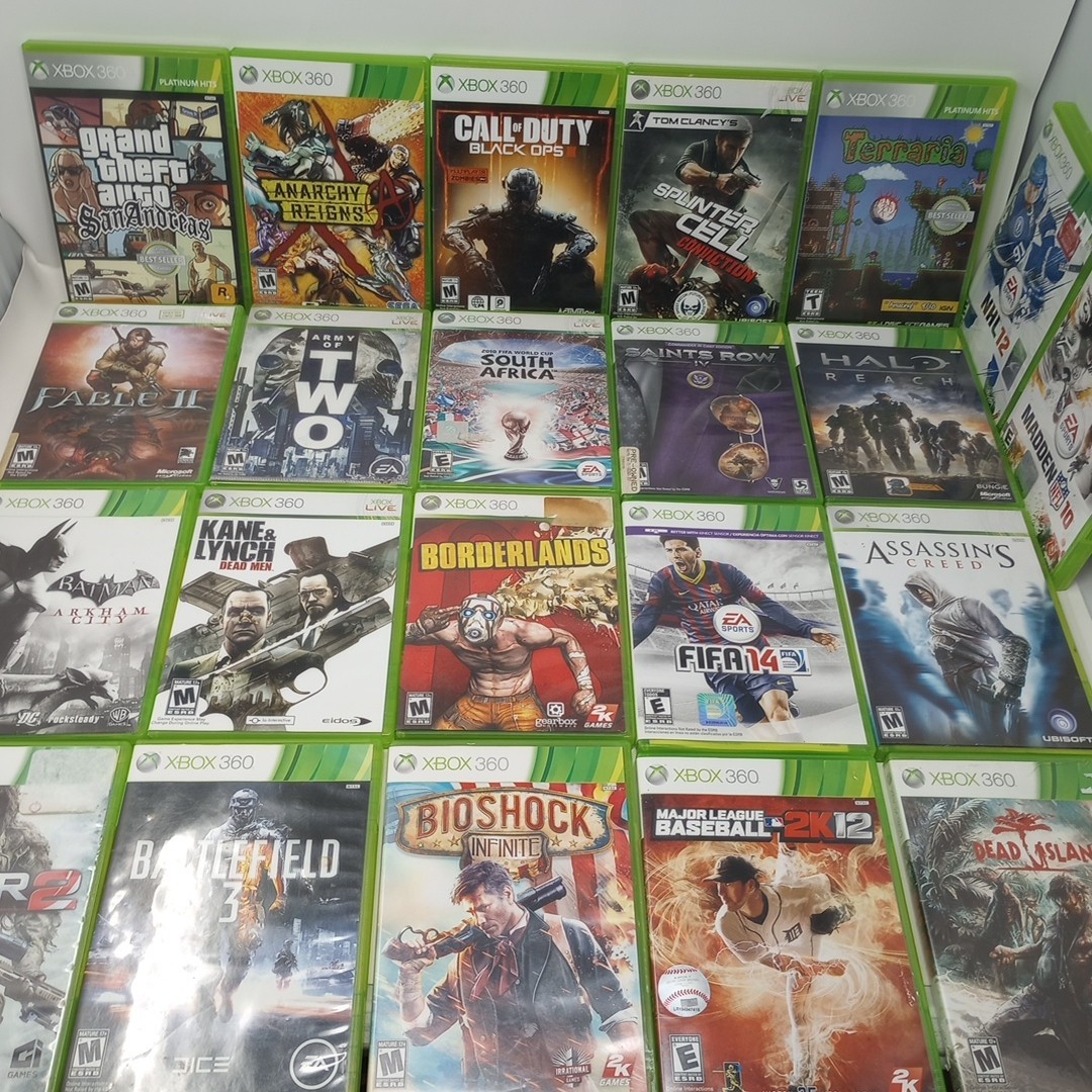 Lot Of 22 Xbox 360 Games With Cases (Many Have Manuals) UNTESTED See Pics!