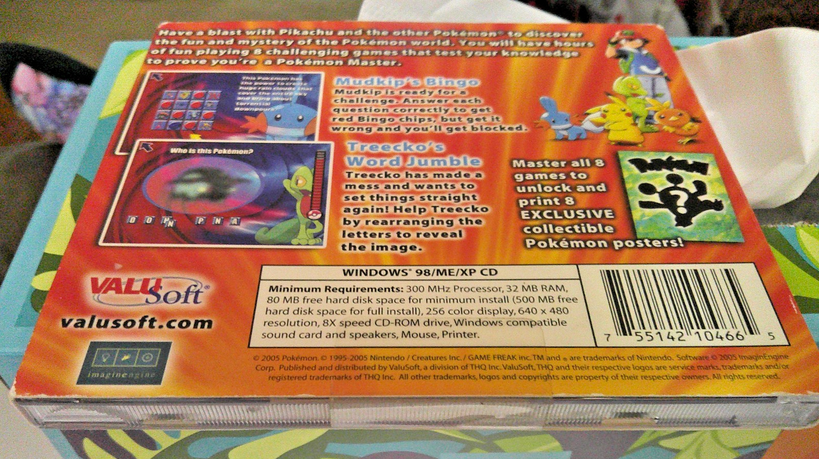 POKEMON MASTERS ARENA PC CD-ROM GAME NEW SEALED WITH ORIGINAL DUST COVER RARE