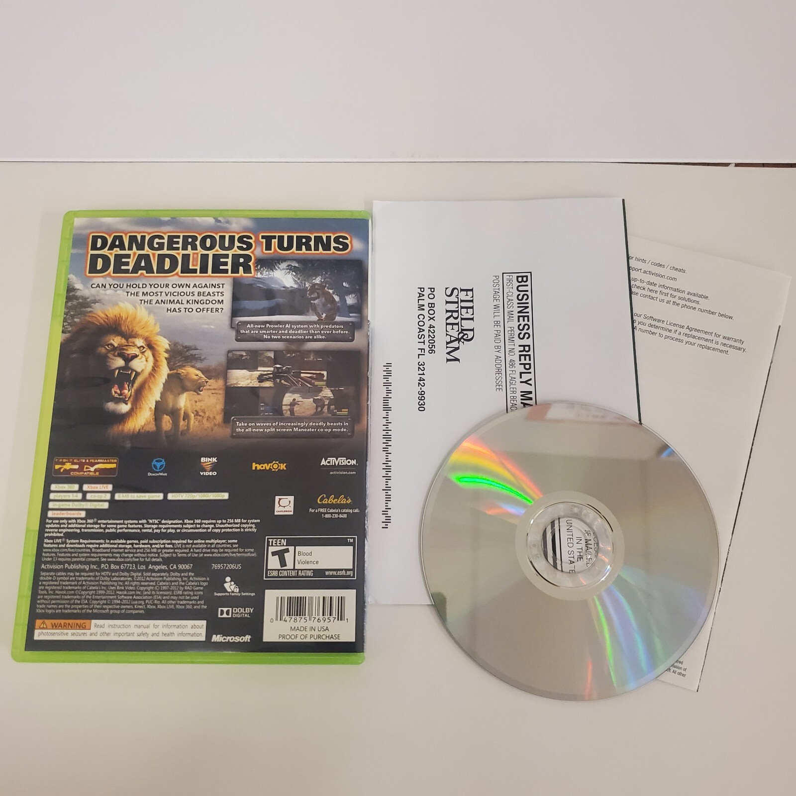 Cabela’s Dangerous Hunts 2013 (Microsoft Xbox 360, 2012)