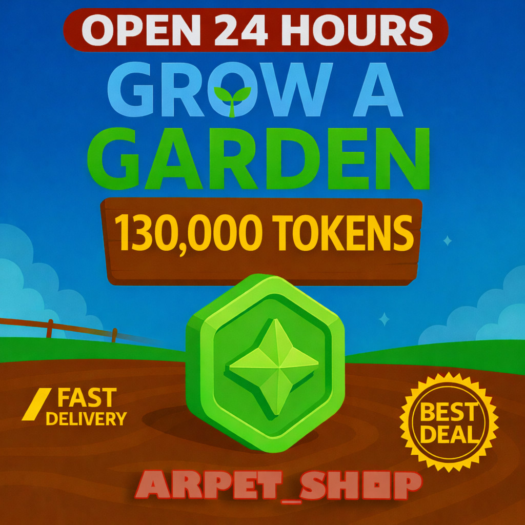 [🐶] Roblox GROW A GARDEN | 130K TOKEN | INSTANT DELIVERY☑️