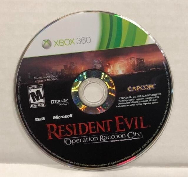 XBOX 360 Resident Evil Operation Raccoon City Video Game Multiplayer DISC ONLY