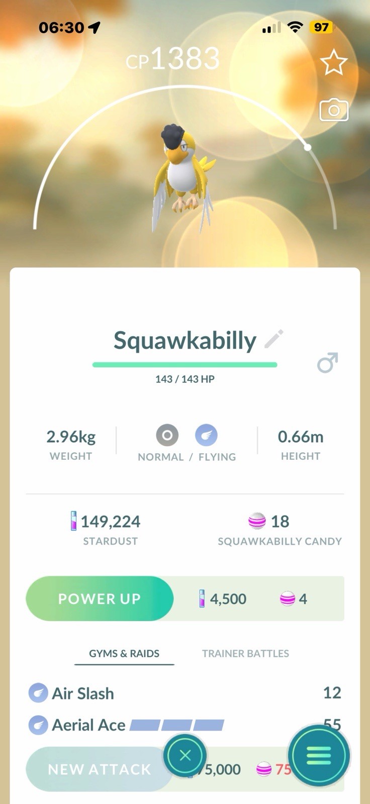 ⭐️Pokemon Go #931 Squawkabilly(Green Plumage)⭐️Regional Exclusive