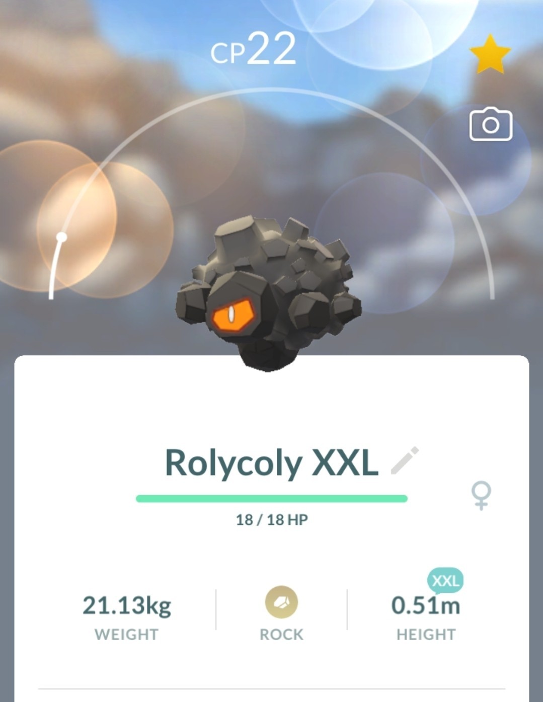 Pokémon Rolycoly XXL GO