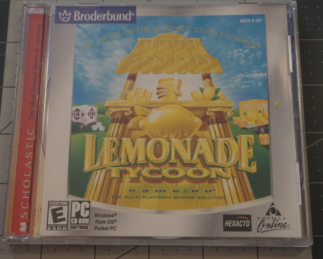Lemonade Tycoon Broderbund Windows Game