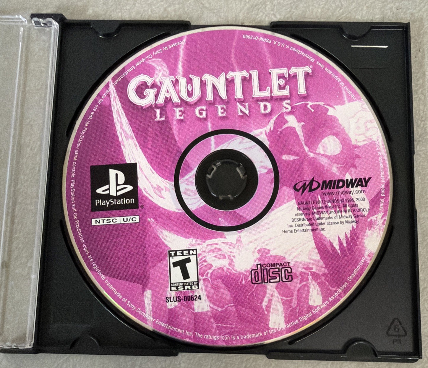 Gauntlet Legends (Sony PlayStation 1 PS1, 2000) MIDWAY Disc Only TESTED