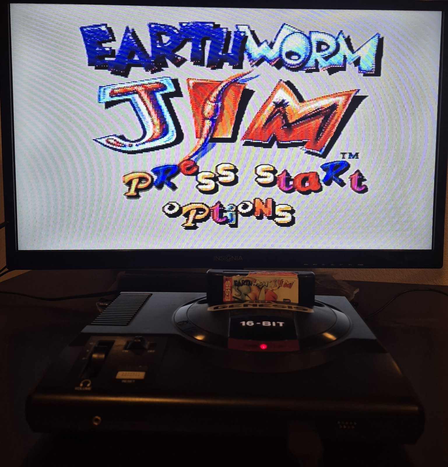 Playmates Earthworm Jim Sega Genesis 1994 Video Game Cartridge