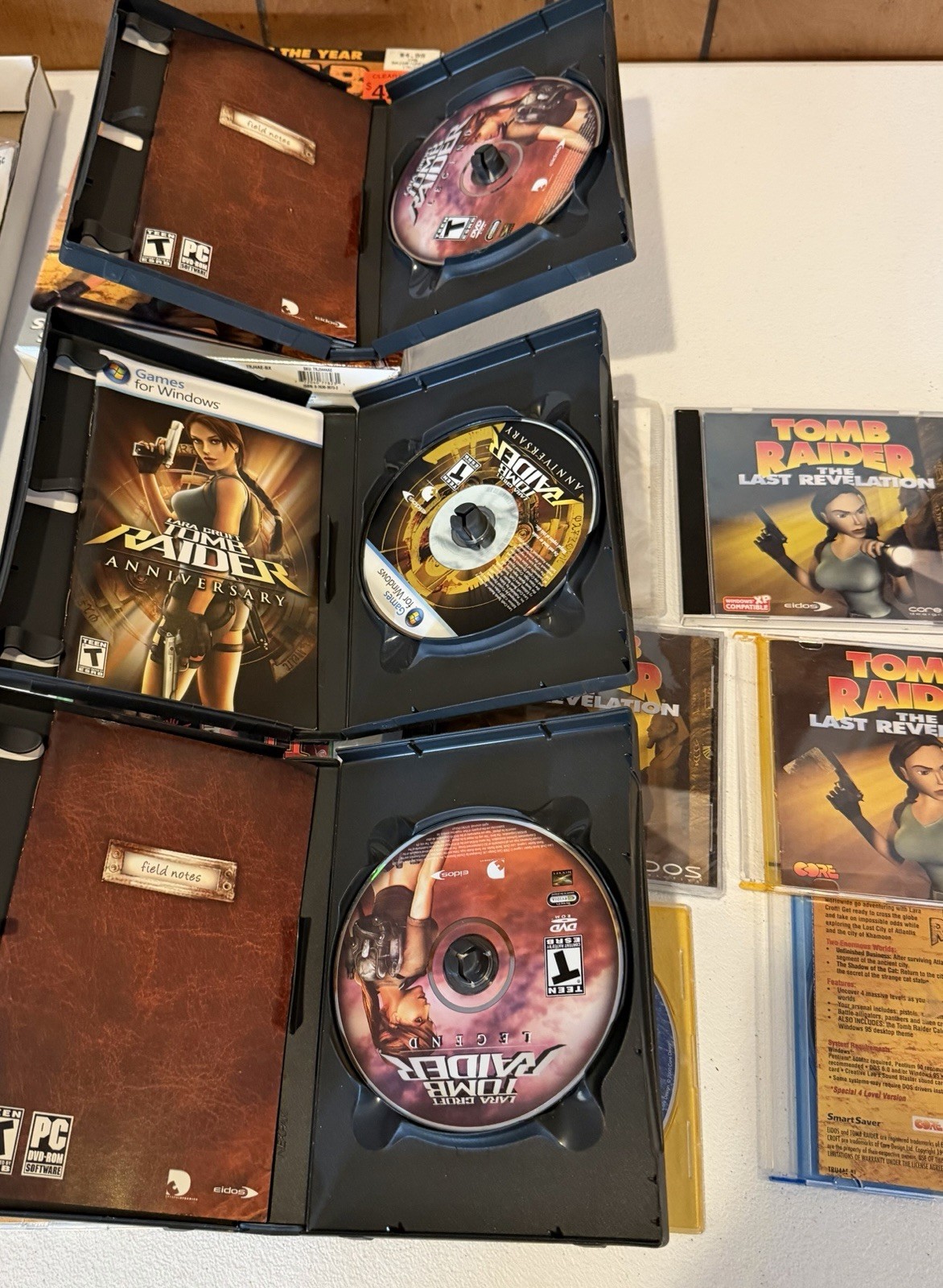 Tomb Raider lot of 15 pc games last revelation gold legend unfinished business