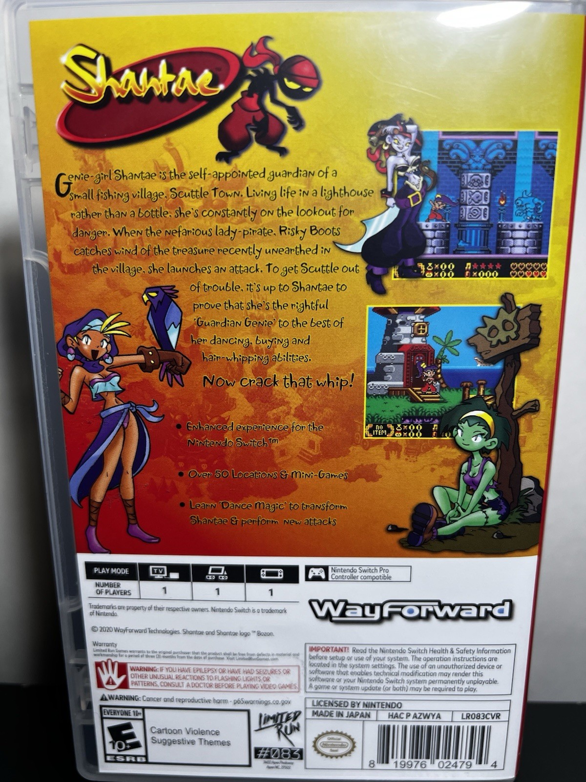Shantae (Nintendo Switch) Limited Run Games #83 Complete CIB