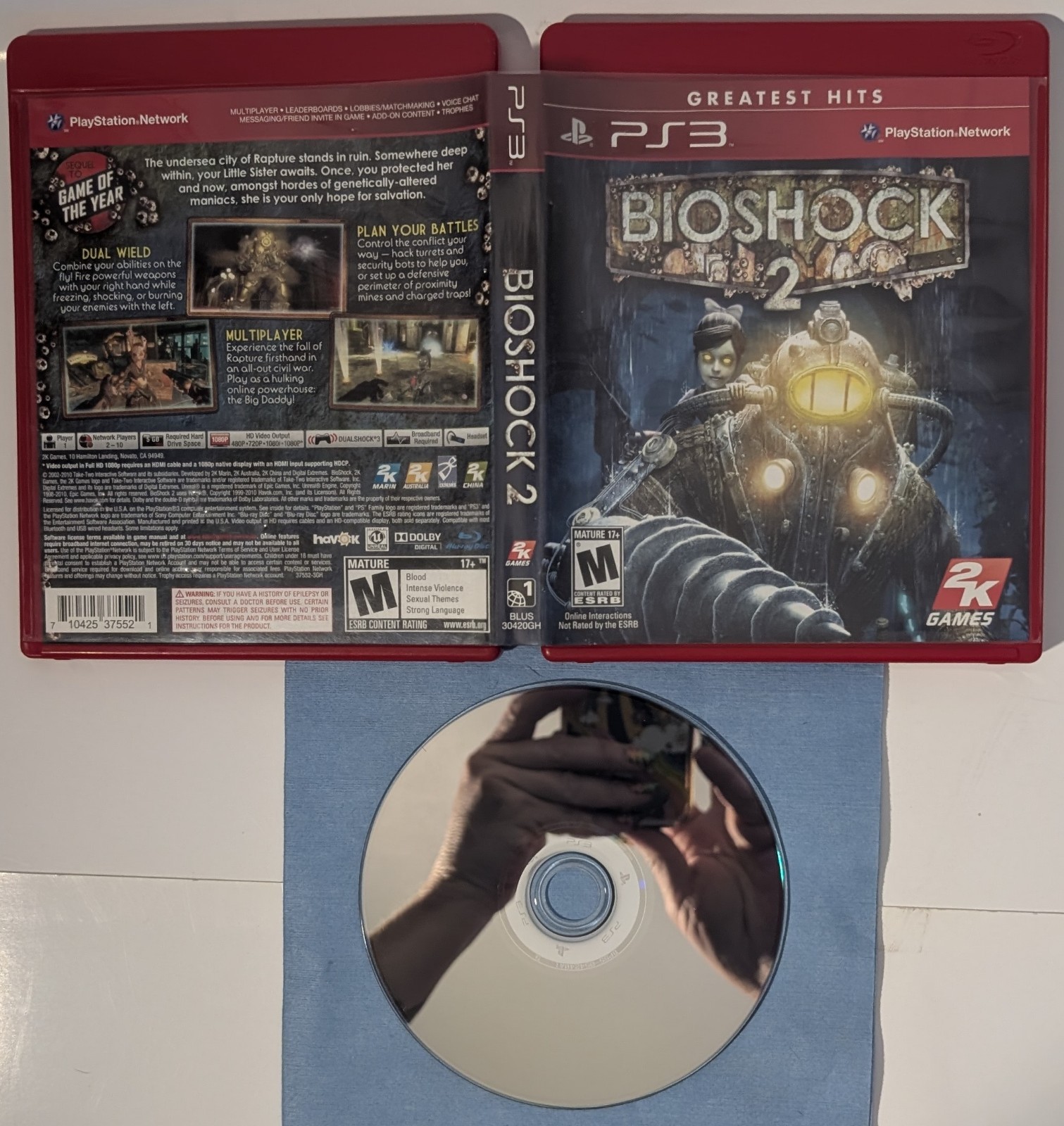 BioShock 2 Greatest Hits Sony PlayStation 3 PS3 Cib Tested and Working