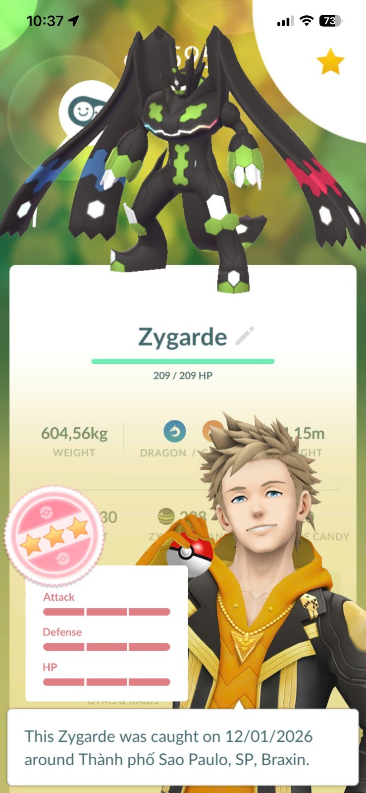 Hundo Zygarde Complete form A.C.C ✨ LvL70 with 01 Master Ball