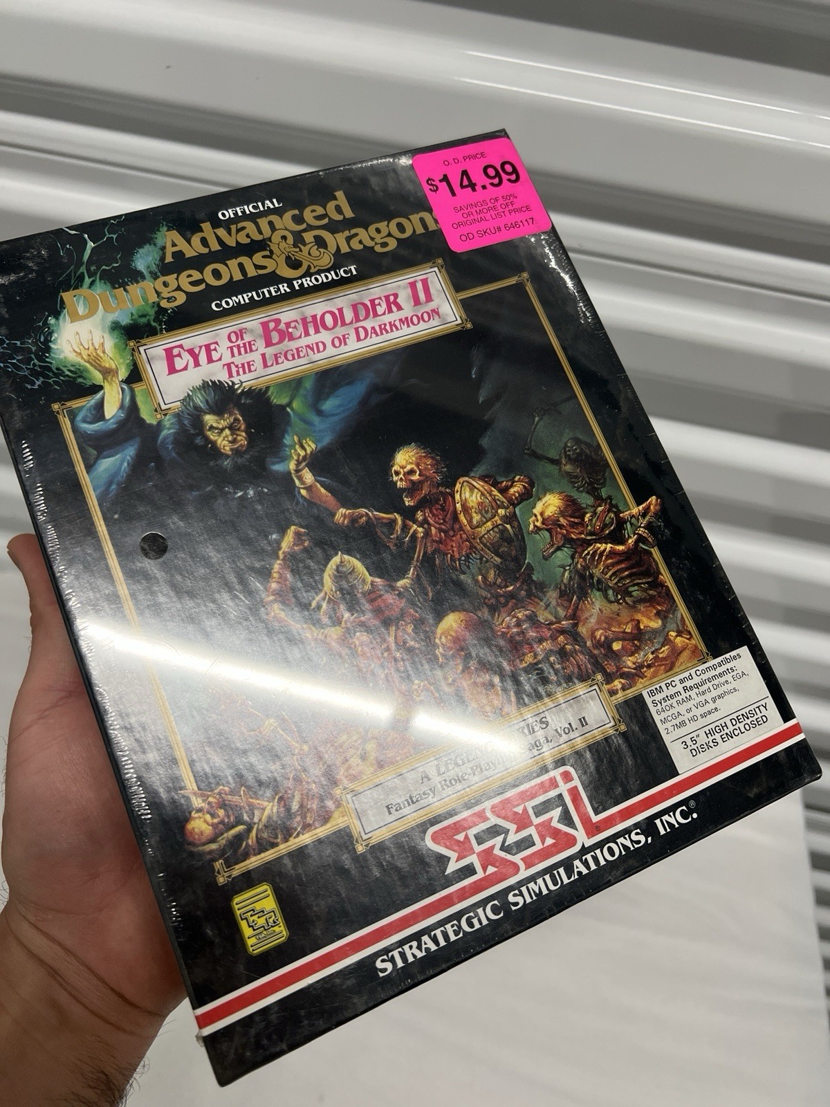 Advanced Dungeons & Dragons Eye of the Beholder II: Legend of Darkmoon PC Big Bx