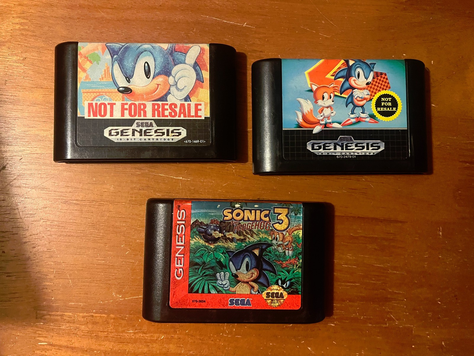 SONIC THE HEDGEHOG for SEGA GENESIS — Trilogy — Sonic 1 2 & 3 for Sega Genesis