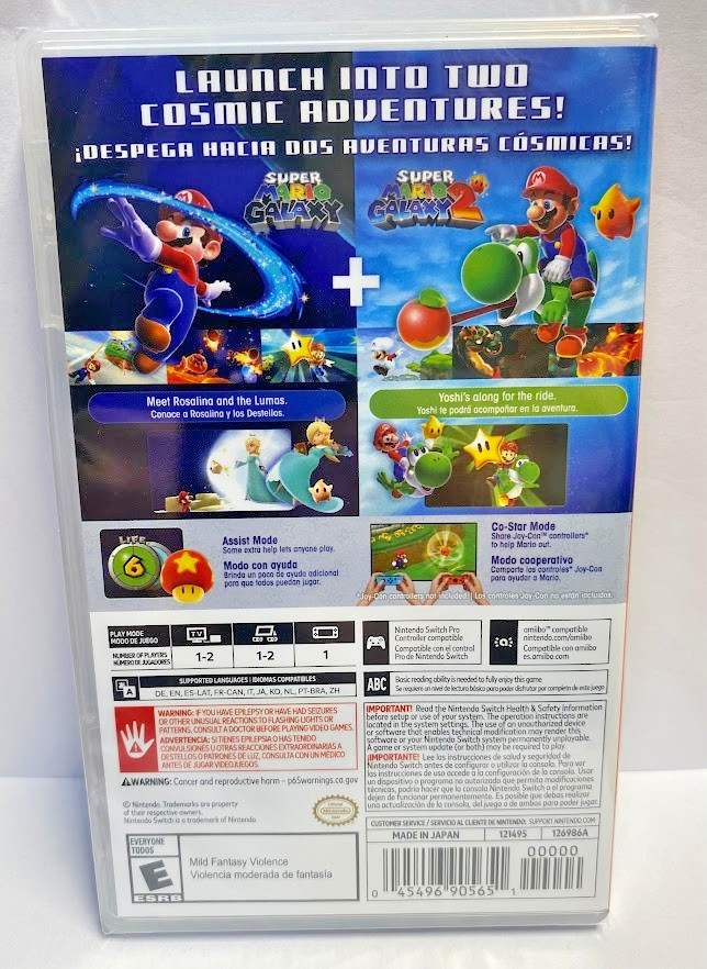 Super Mario Galaxy + Super Mario Galaxy 2 Switch Brand New Game [US 2025 Misc]