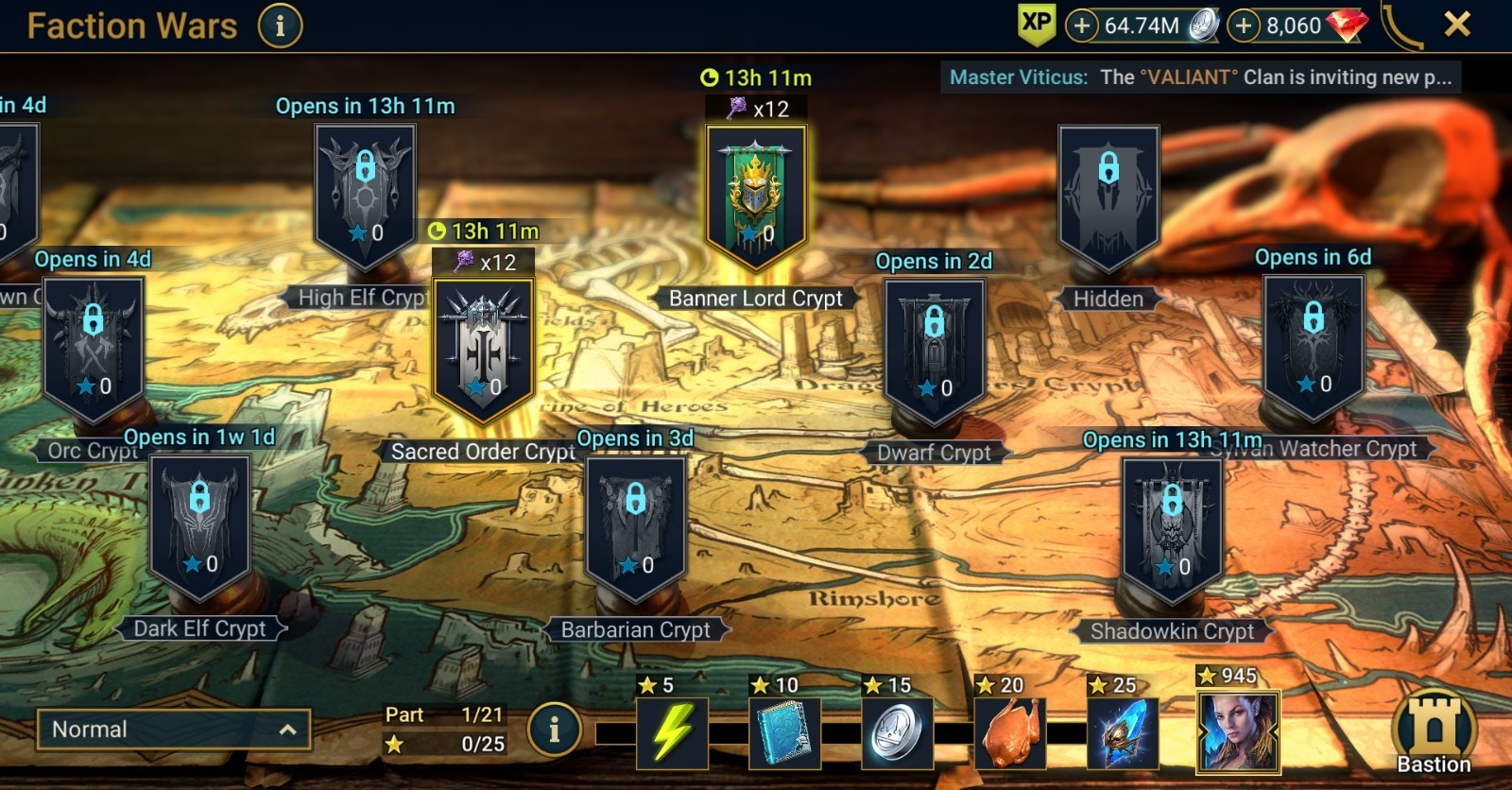 Raid Shadow Legends | Starter Mythical – Arne : 91k energy / 25 Legendary