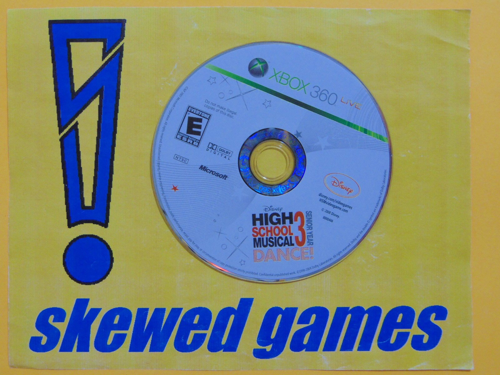 High School Musical 3 Senior Year Dance – Disc Only – XBox 360 Microsoft