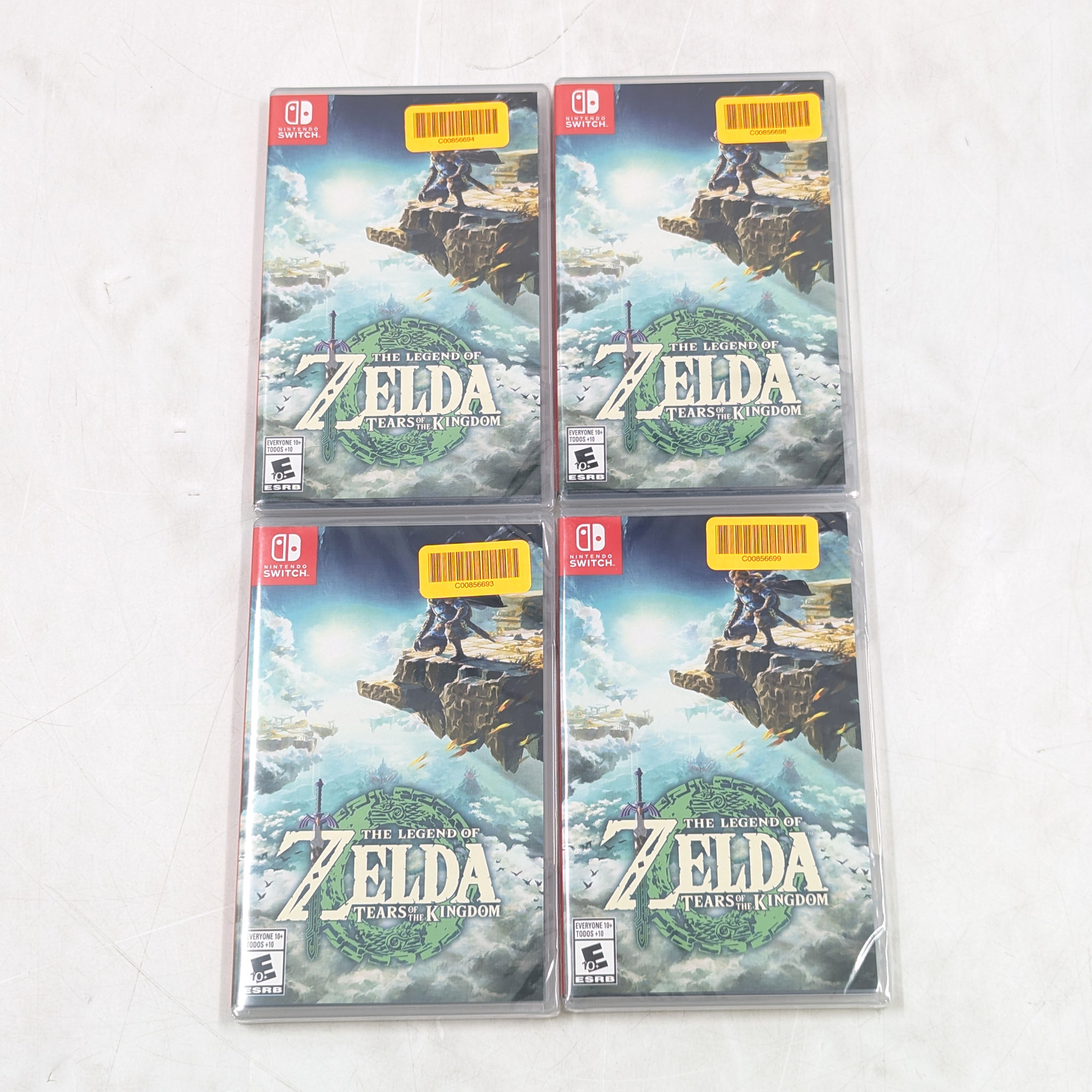 The Legend of Zelda: Tears of the Kingdom Game for Nintendo Switch | Lot of 4