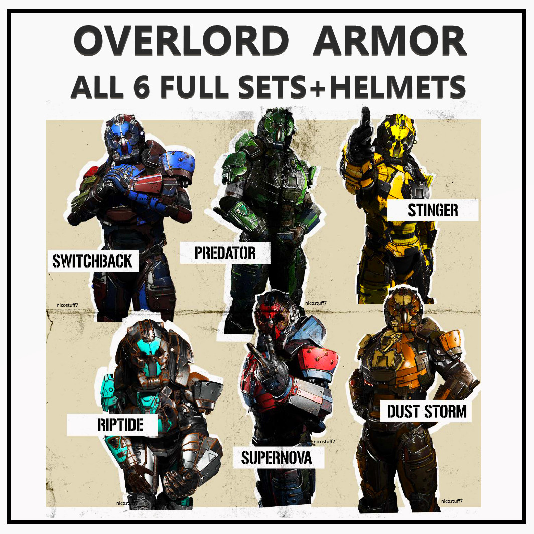 STAR CITIZEN – OVERLORD ARMOR SET & HELMETS
