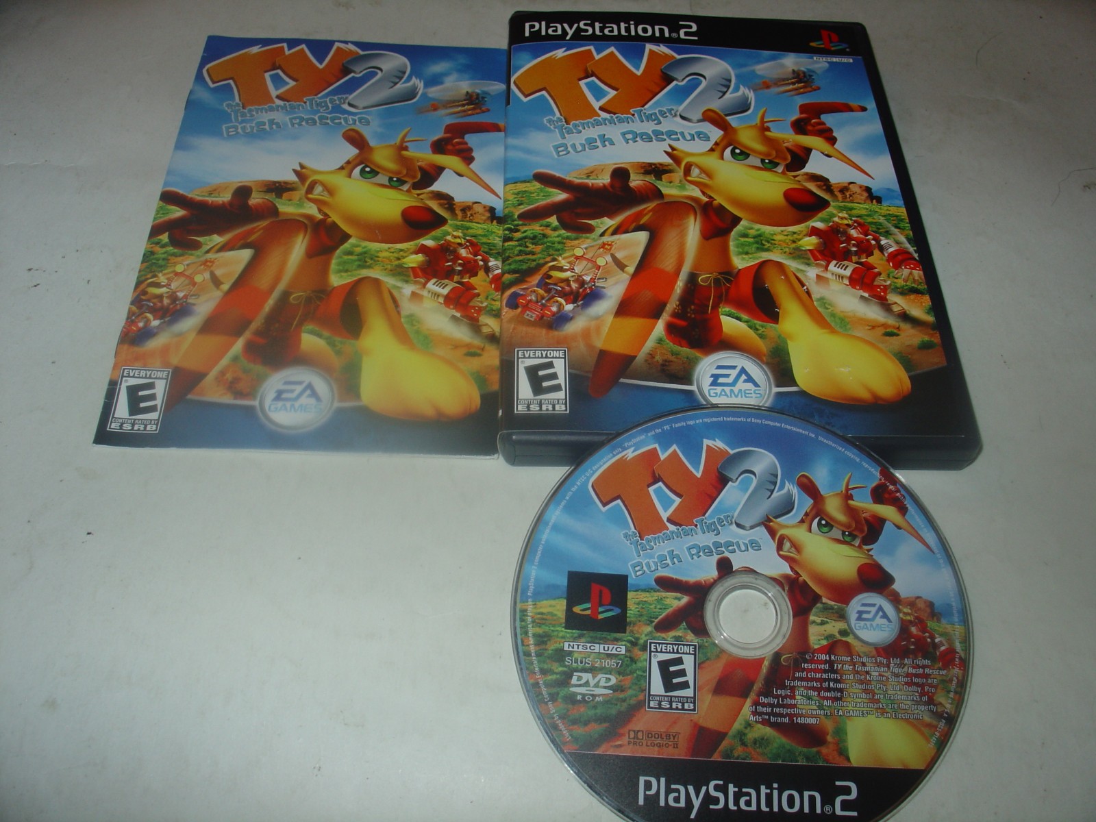 Ty the Tasmanian Tiger 2 Bush Rescue (Sony Playstation 2, 2004) Mint Complete