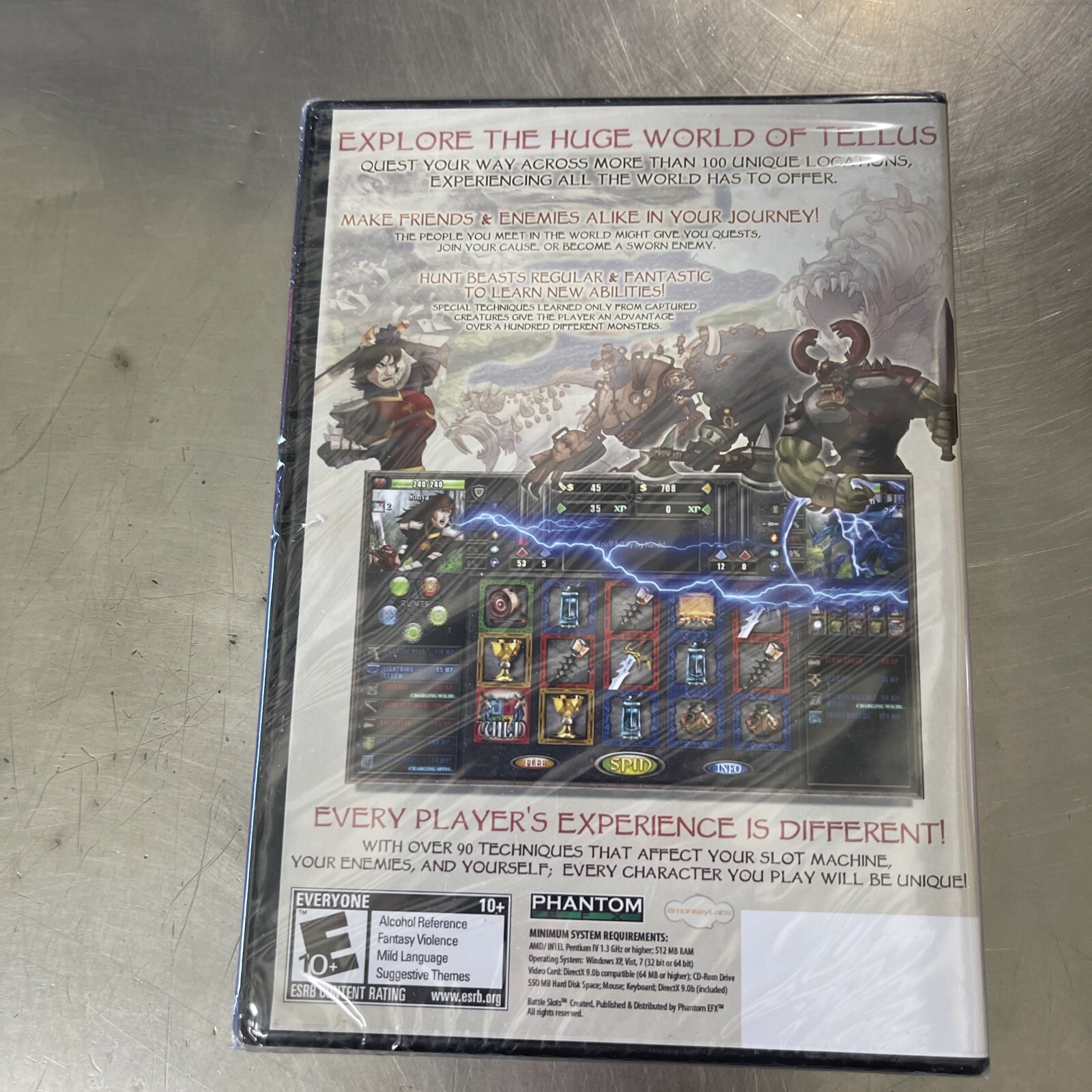 Phantom EFX Battle Slots Role Playing Game PC Windows DVD 2011 New