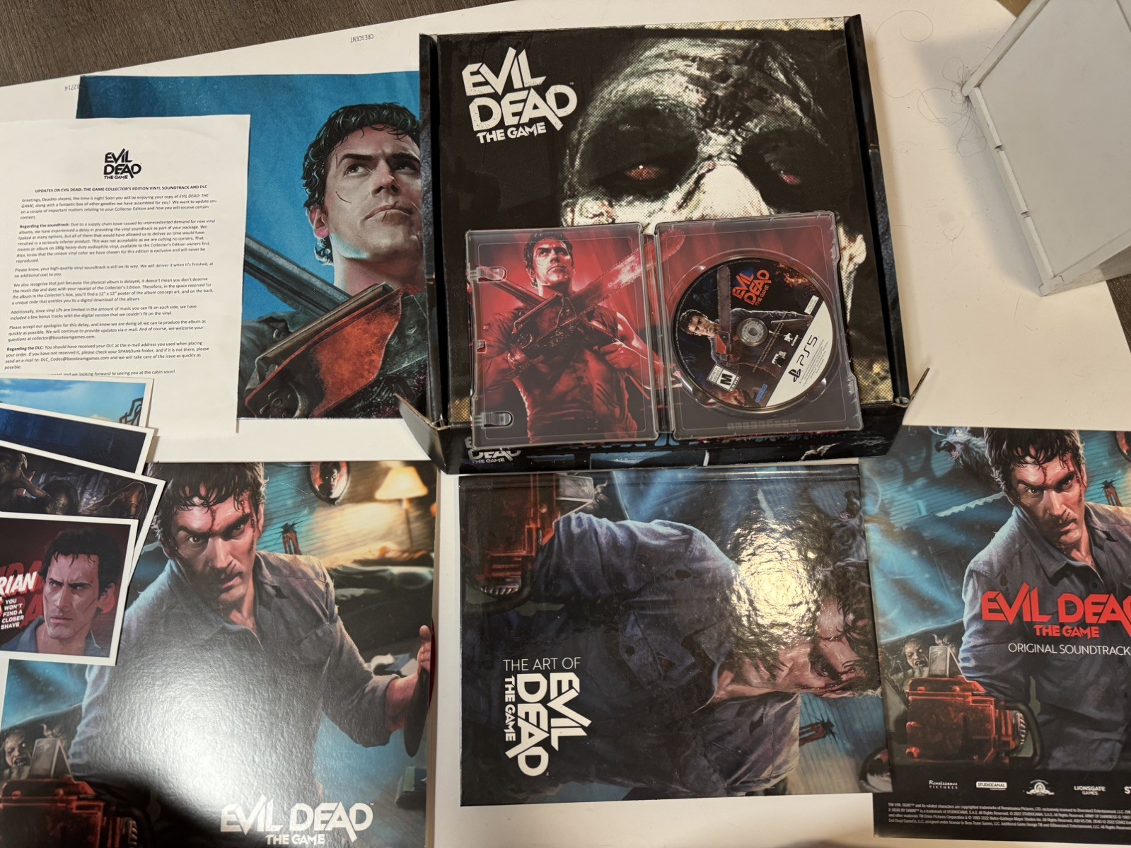 evil dead the game collectors edition ps5 no shirt or dlc