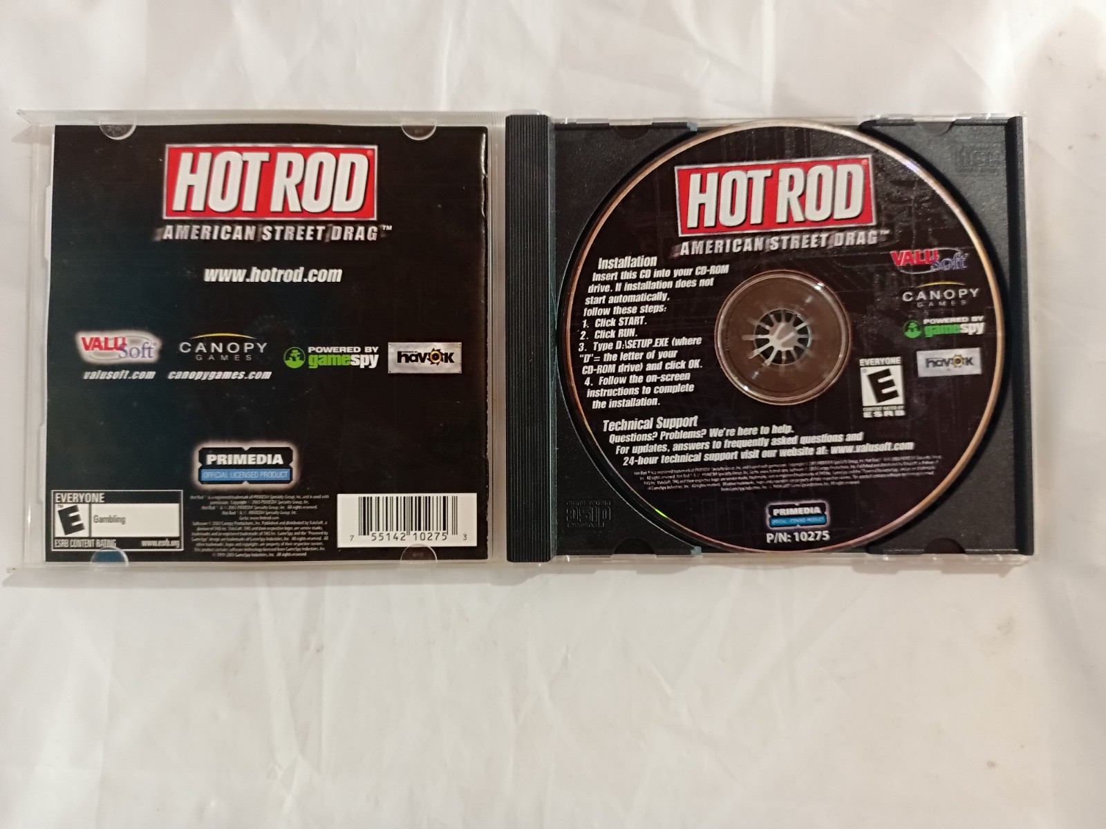 Hot Rod American Street Drag Computer Game