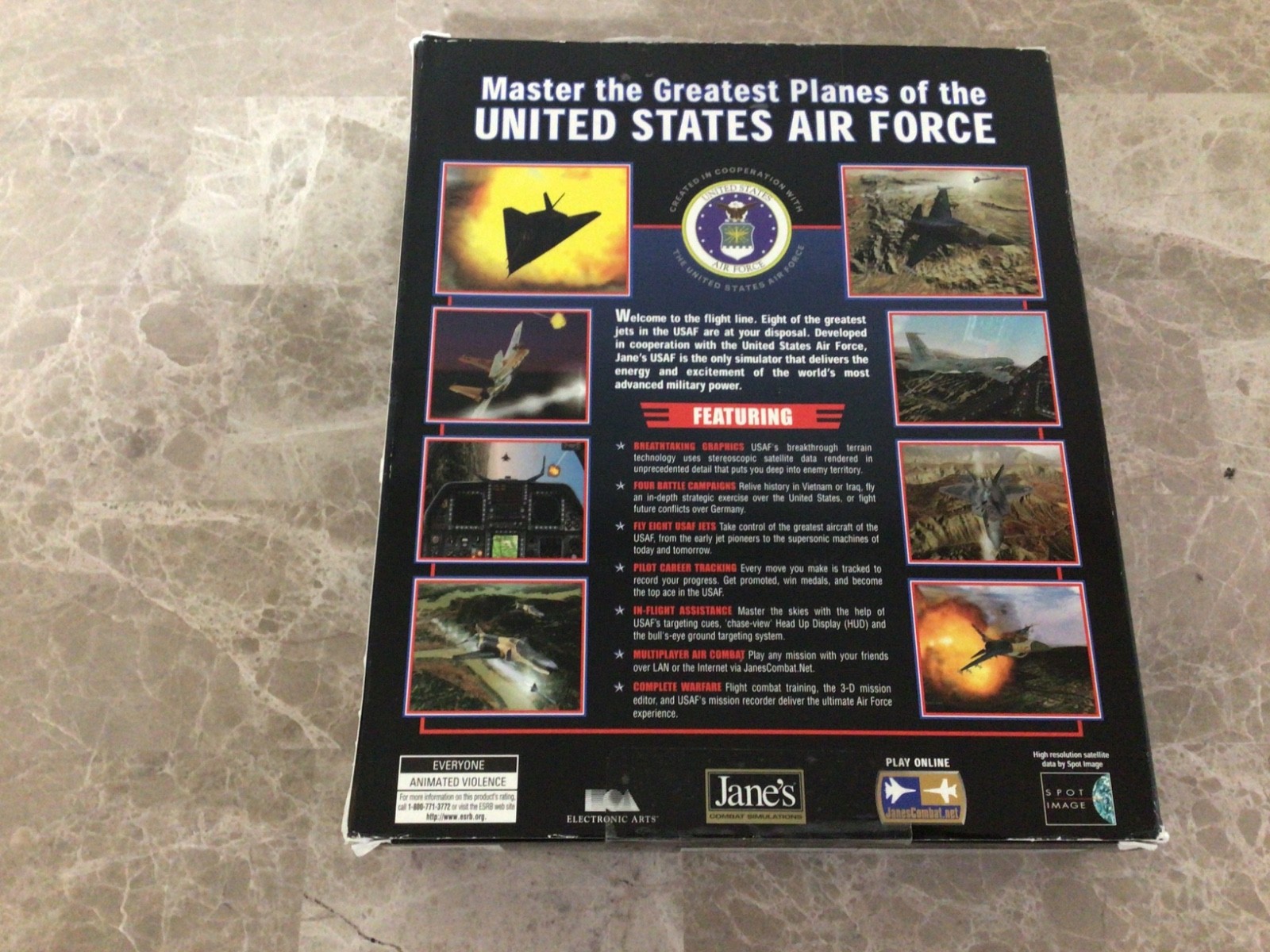 USAF United States Air Force PC 1999 Big Box Combat Simulator Windows 98 & 95