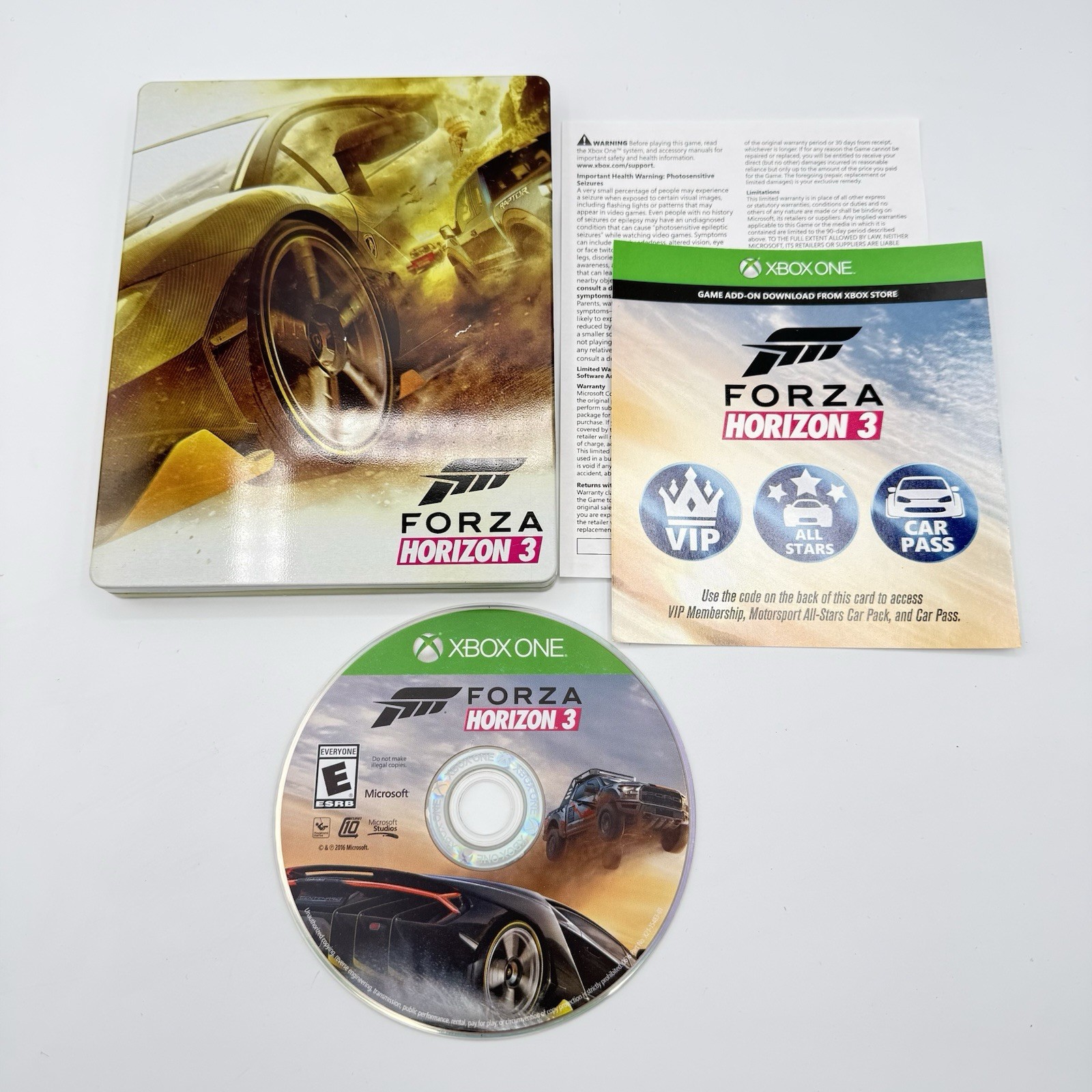 Forza Horizon 3: Ultimate Edition Steelbook (Microsoft Xbox One, 2016) No Slip