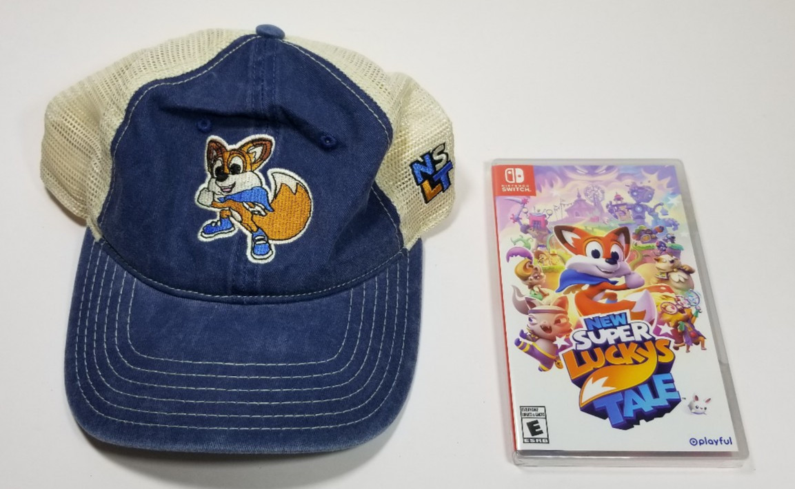 Nintendo Switch – New Super Lucky’s Tale – Factory Sealed Brand New w/ Promo Hat