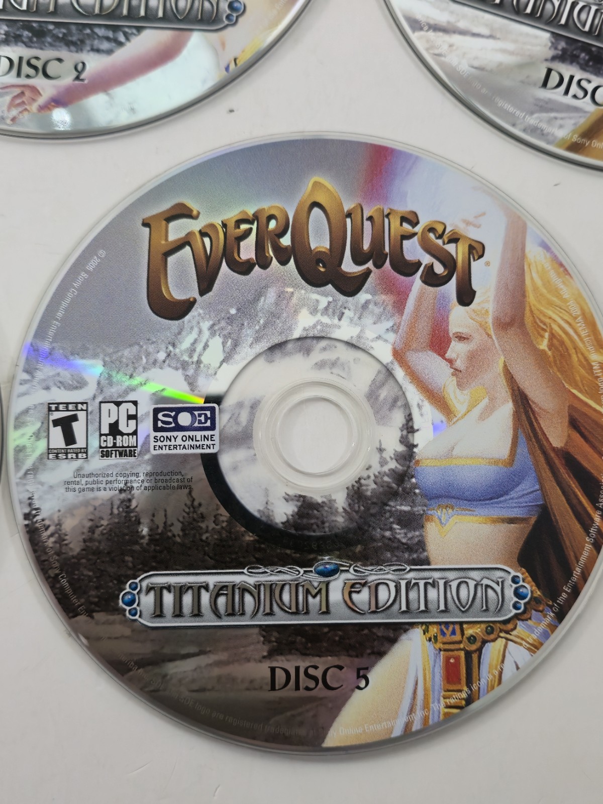 EverQuest Titanium Edition PC Windows 2006 5 Disc All Expansions Game MMORPG