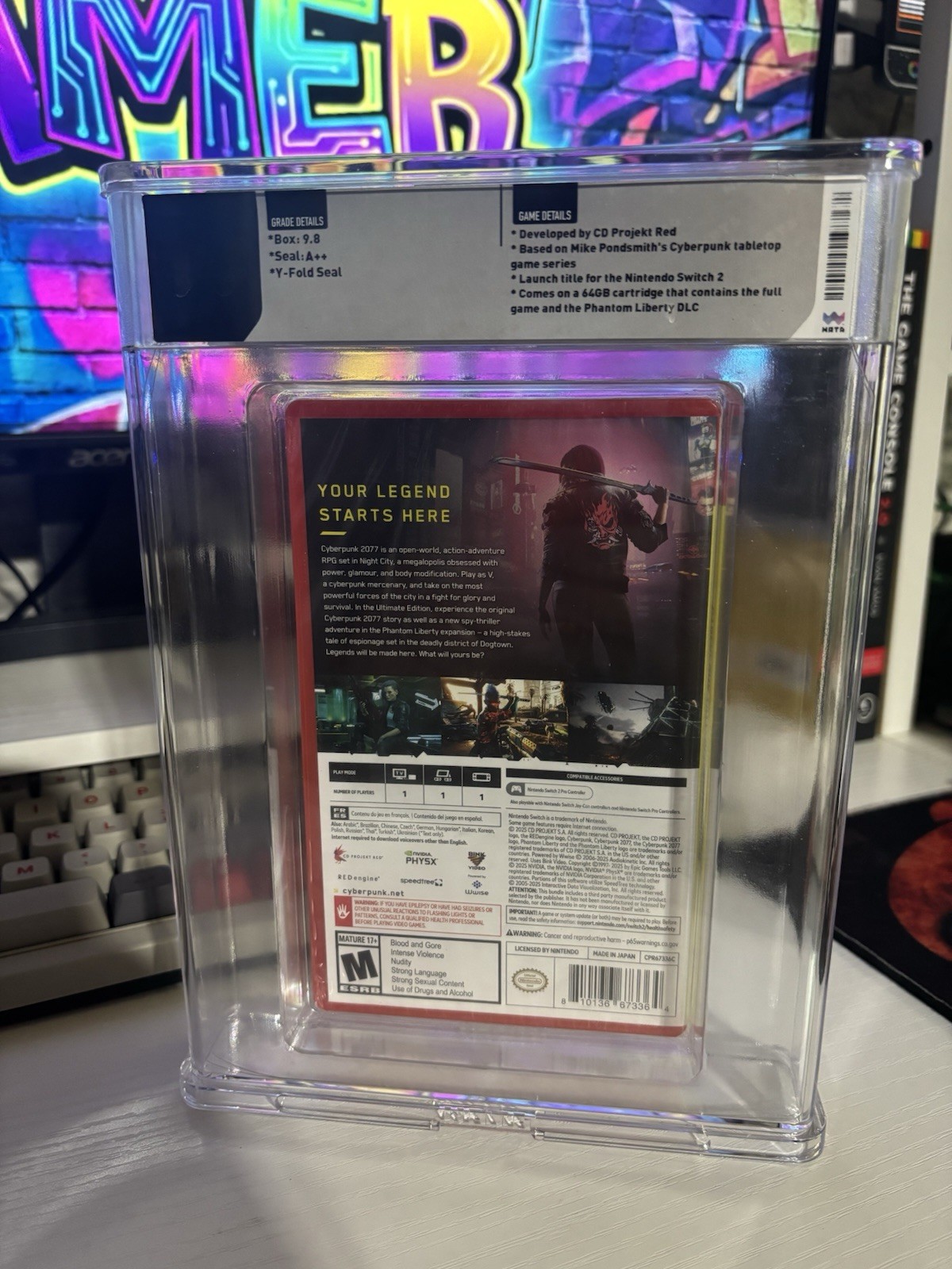Cyberpunk 2077 Ultimate Edition Switch 2 WATA 9.8 A++ Sealed