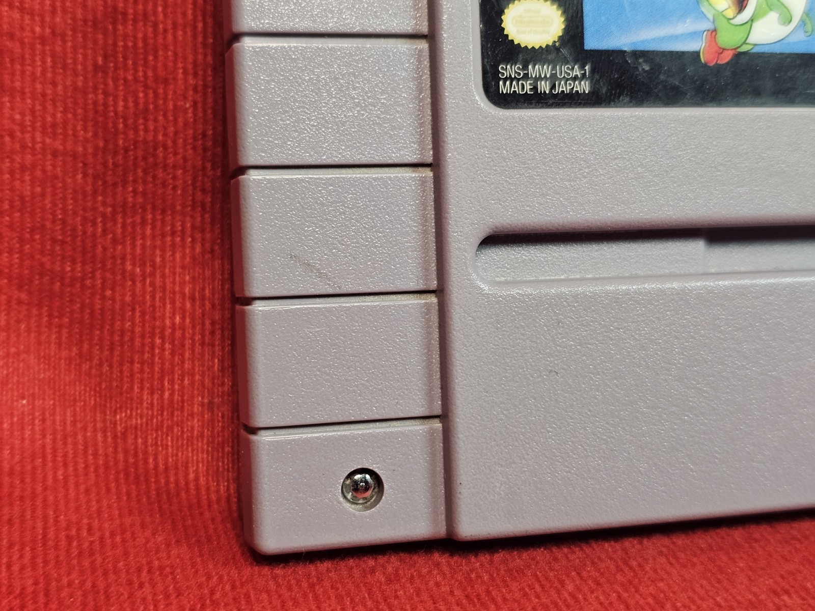 Nintendo Super Mario World SNES Game Cartridge Super Mario Series Tested.