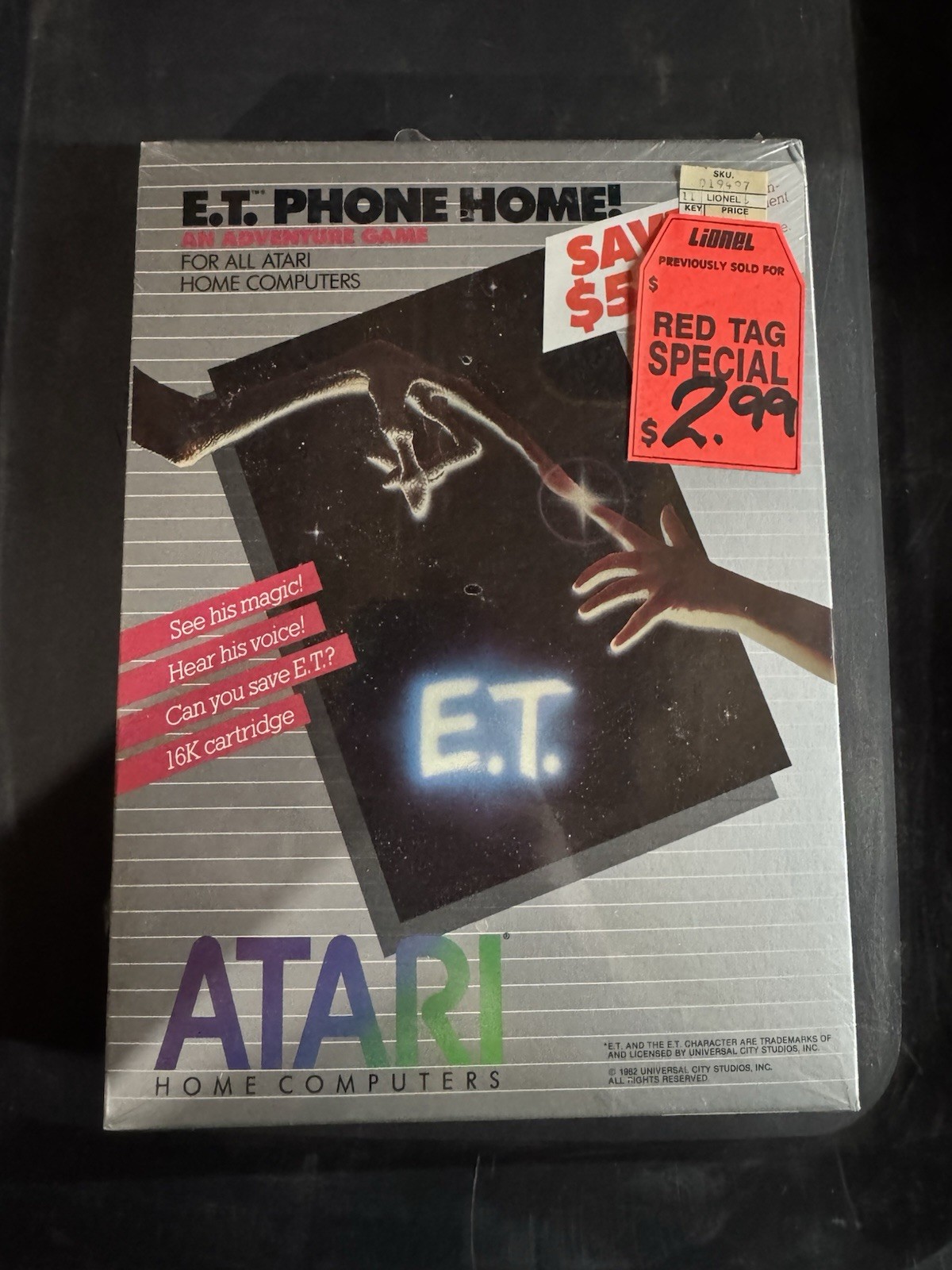 Atari E.T. Phone Home Home Computers 16k Cartridge SEALED RARE