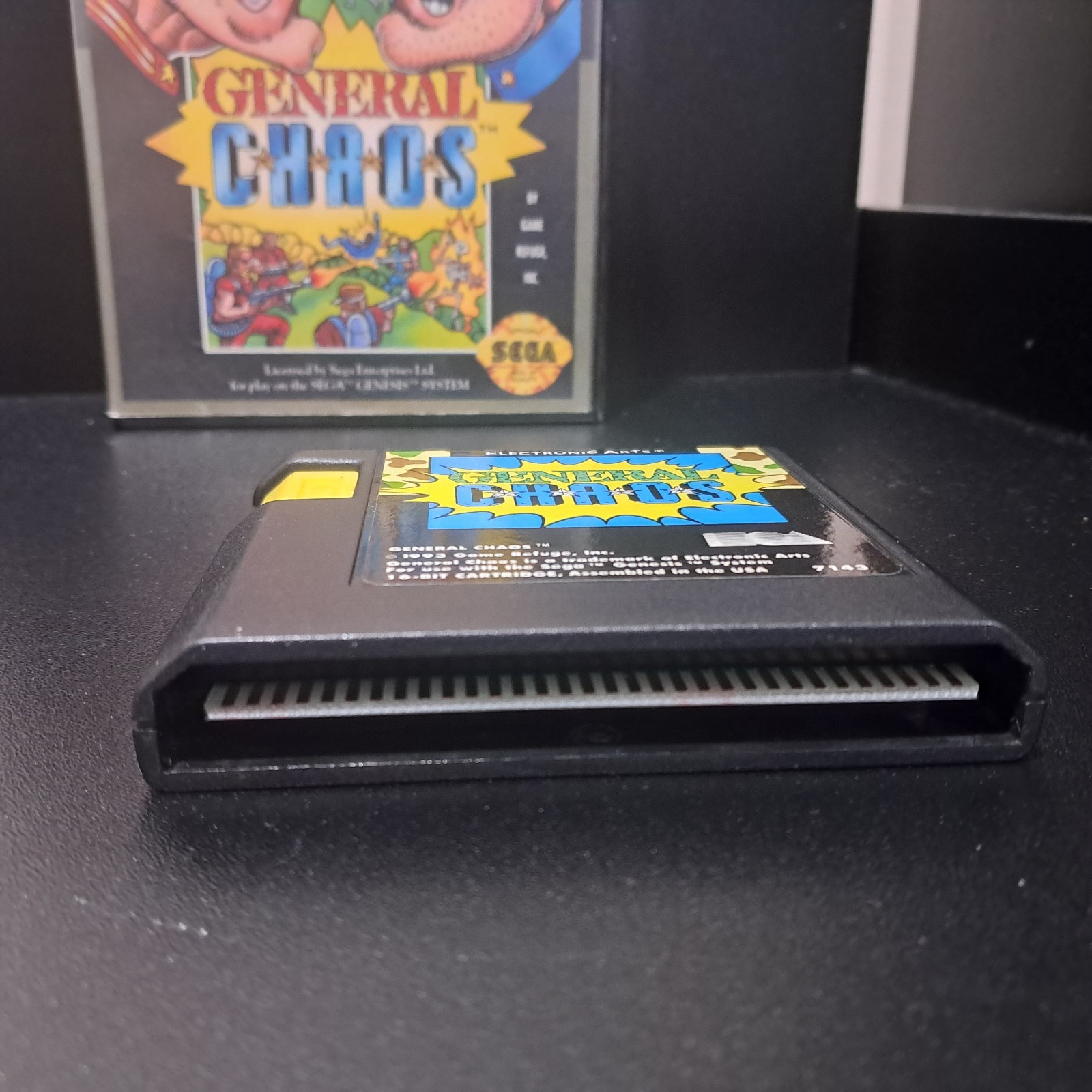 General Chaos Sega Genesis 1993 Game Cartridge In Original Box No Manual Tested
