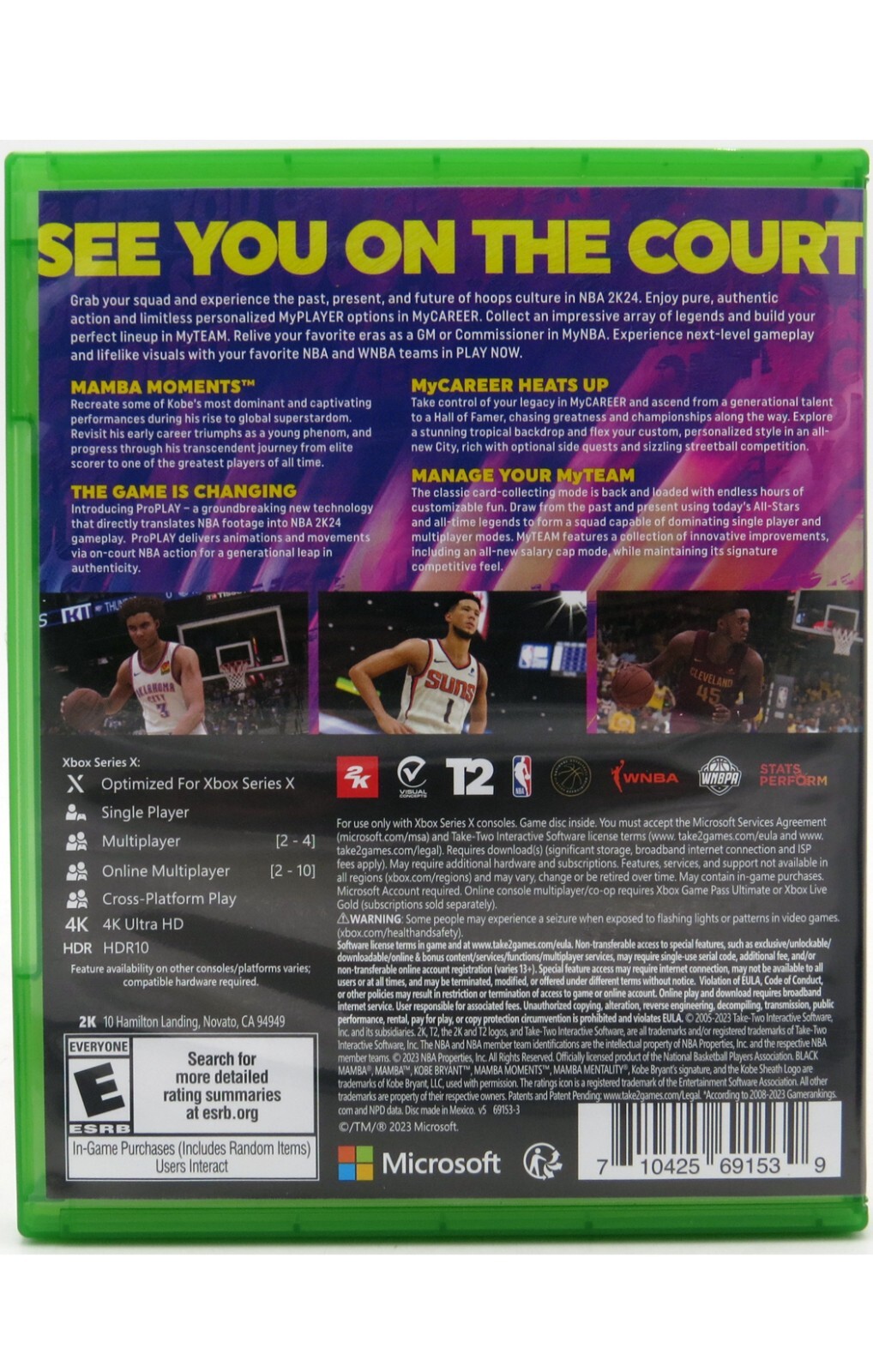 NBA2K24 Kobe Bryant Edition – Microsoft Xbox Series X In Original Package
