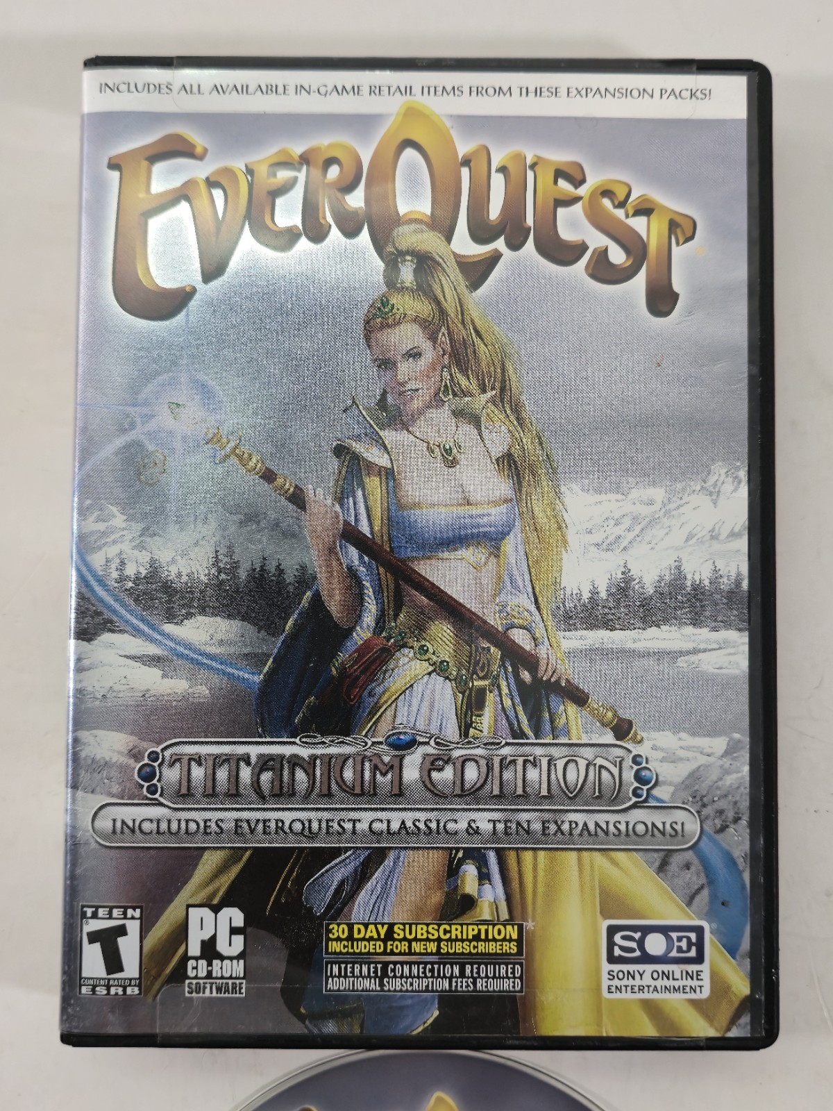 EverQuest Titanium Edition PC Windows 2006 5 Disc All Expansions Game MMORPG