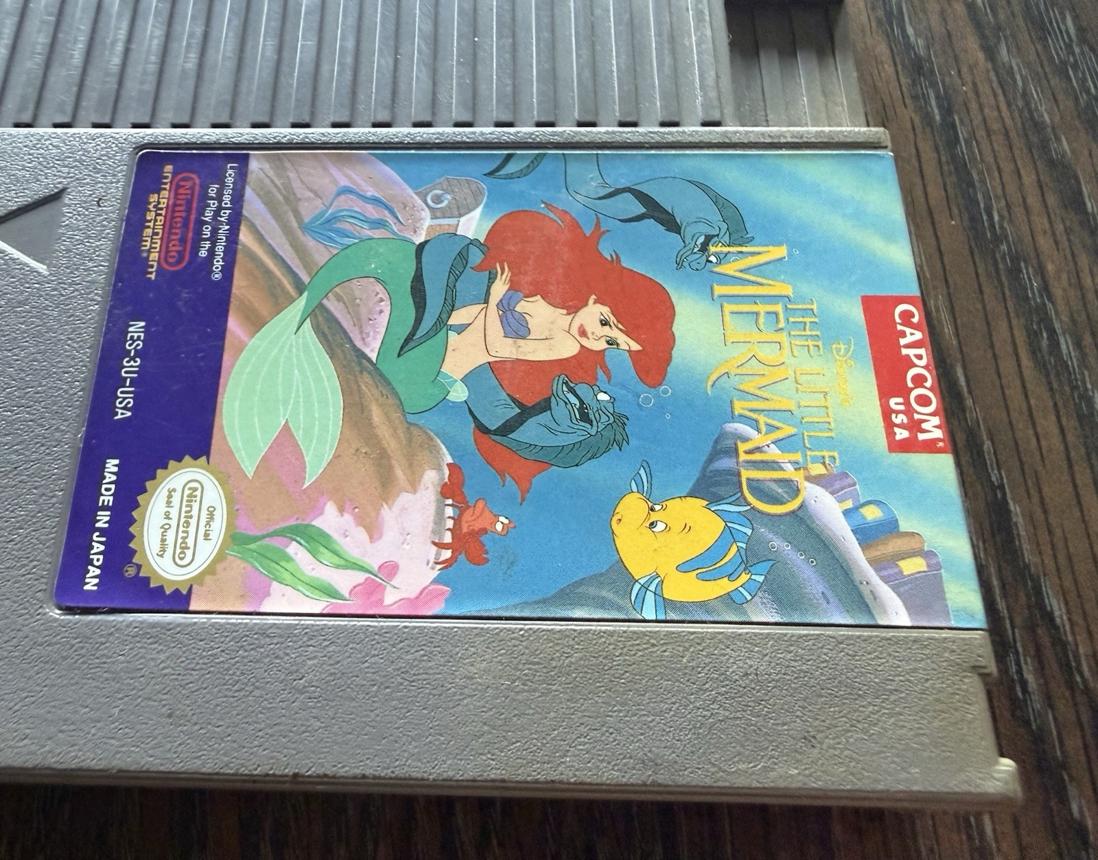 Nintendo NES Capcom Lot of 3! Street Fighter 2010 Nemo Little Mermaid CARTS ONLY