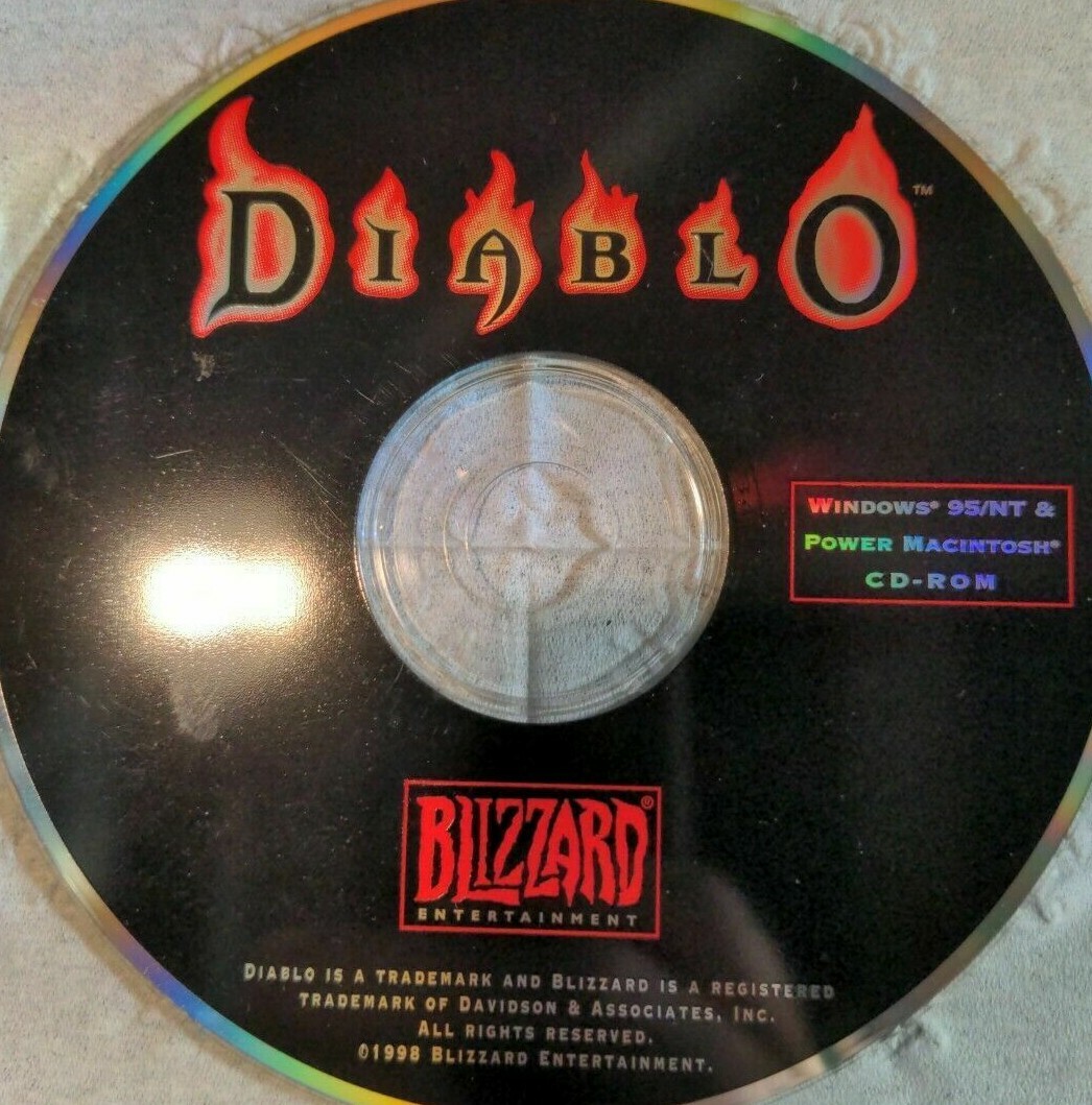 Diablo – Game of the Year (PC, 1998)NO MANUAL , NOT IN ORIGINAL CASE