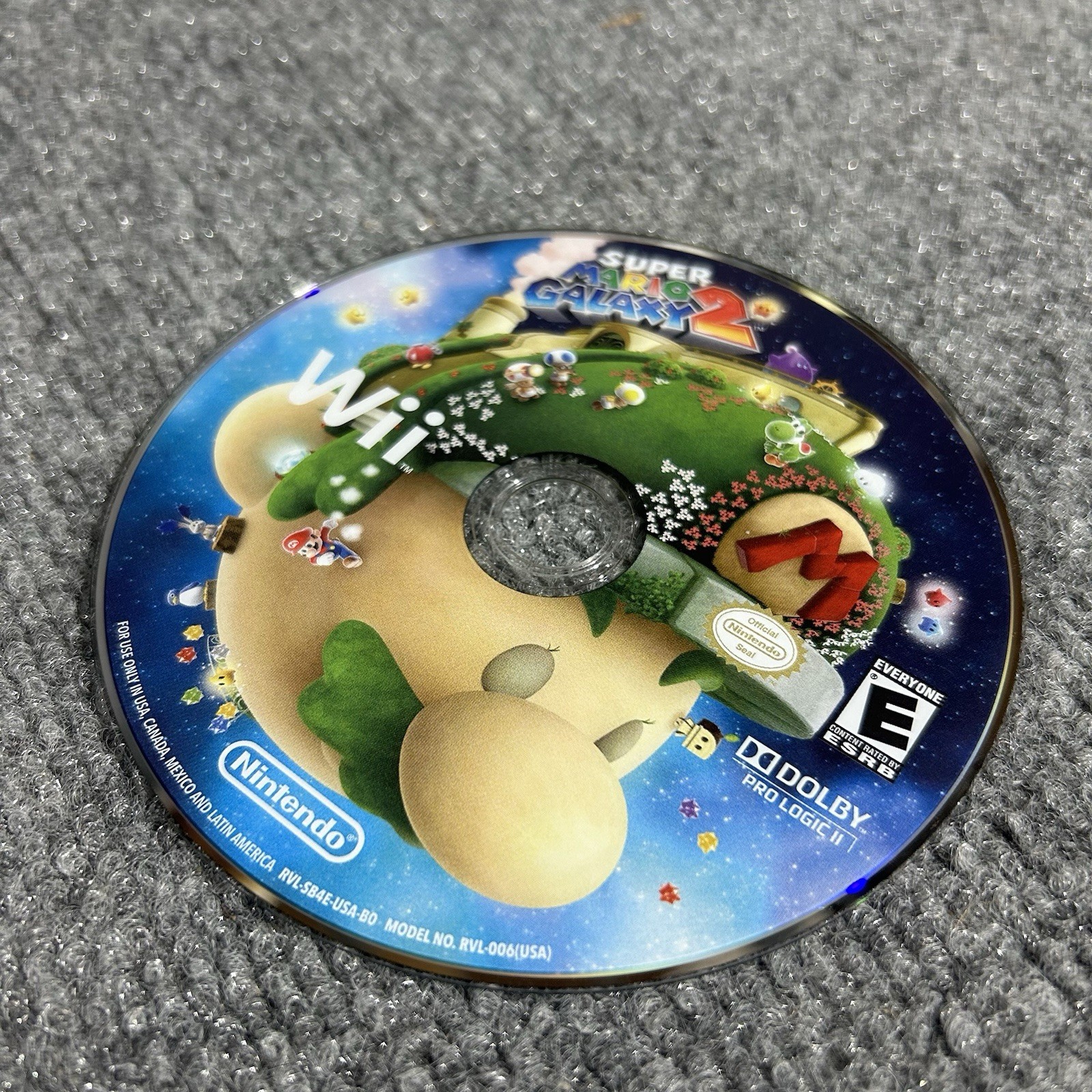 Super Mario Galaxy 2 (Nintendo Wii, 2010) USA DISC ONLY