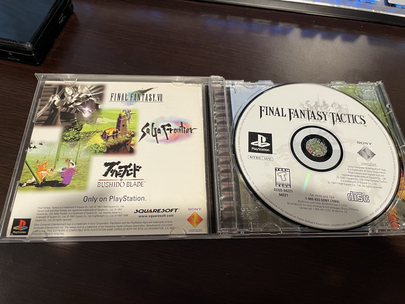 Final Fantasy Tactics – Sony PlayStation – CIB Complete PS1 – Black Label
