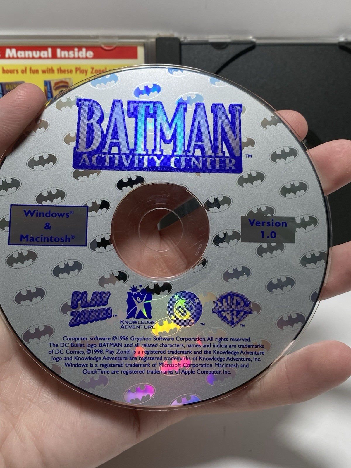 Batman Activity Center Play Zone 1996 PC CD-ROM Great Shape!