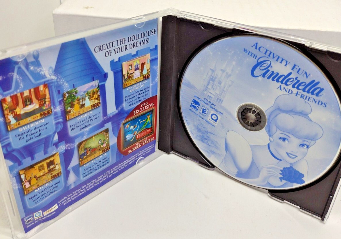 Activity Fun With CINDERELLA & Friends (Disney) / CD-ROM / PC – FREE SHIPPING